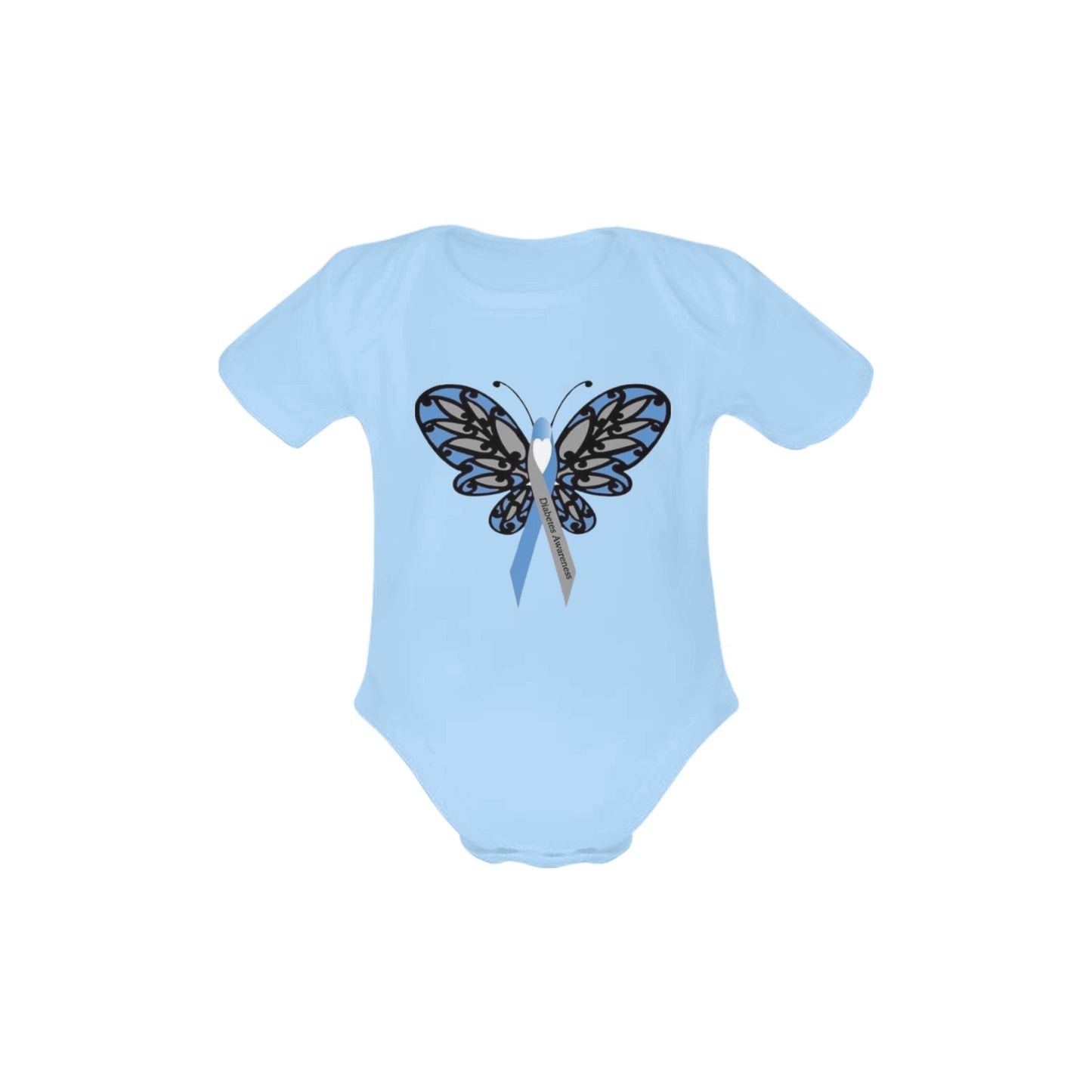 AWARENESS - Diabetes Baby Short Sleeve Onesie