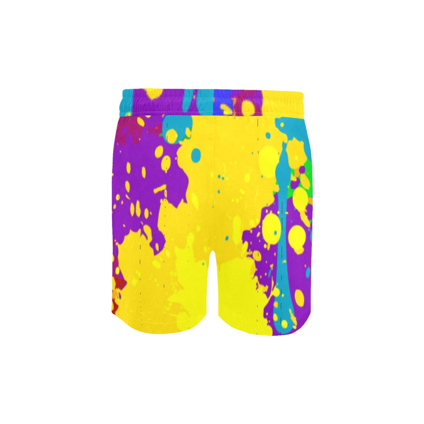 Yellow Splatter Men's Swim Shorts