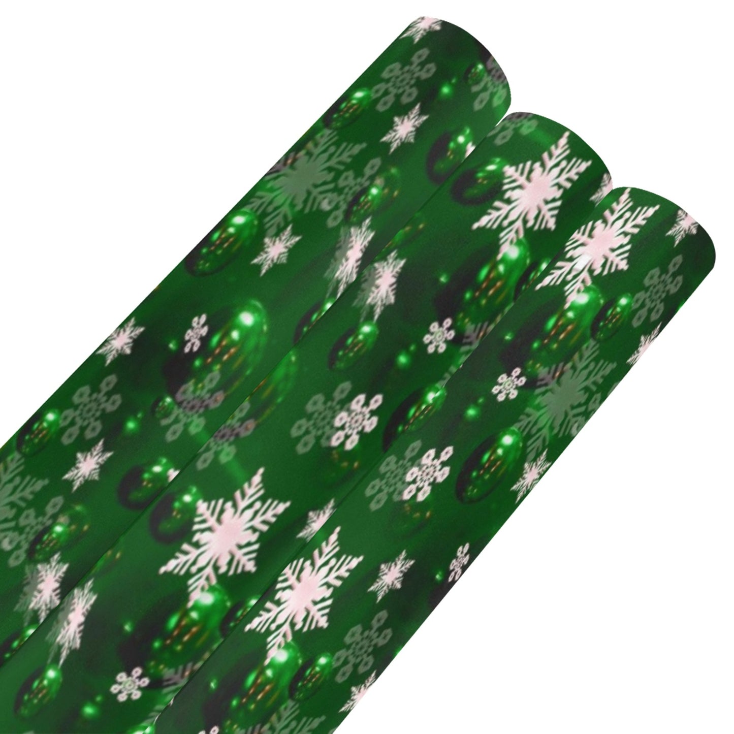 Green Bells- Christmas Gift Wrapping Paper 58"x 23" (3 Rolls)