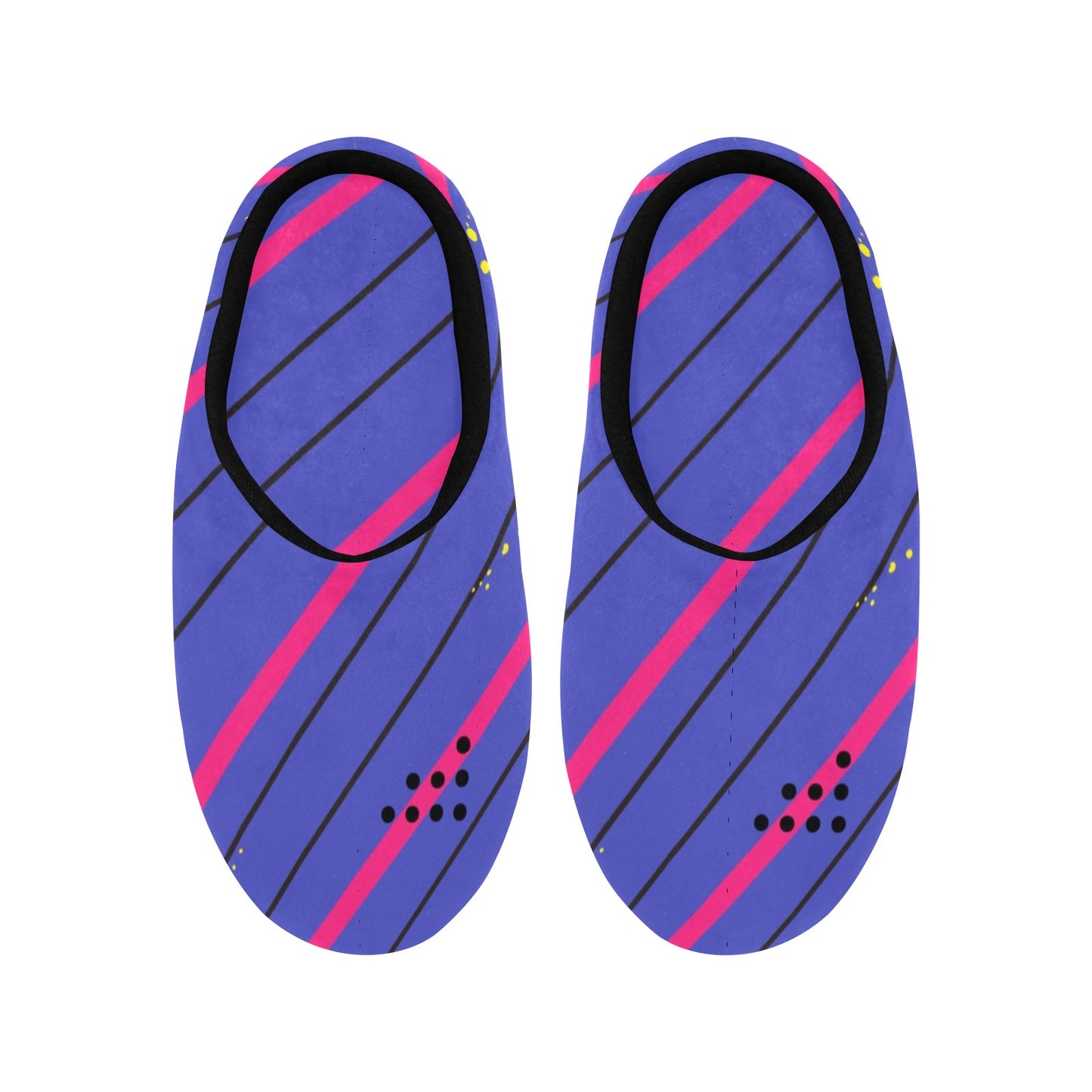 Blue Streak Women's Non-Slip Cotton Slippers