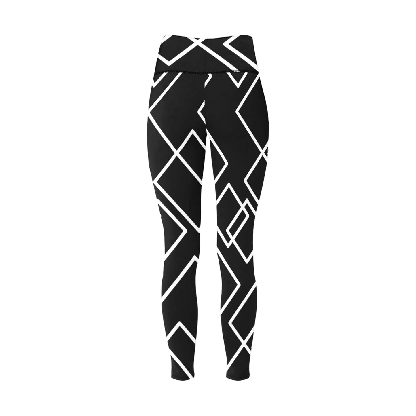 Black Squared Women's Leggings