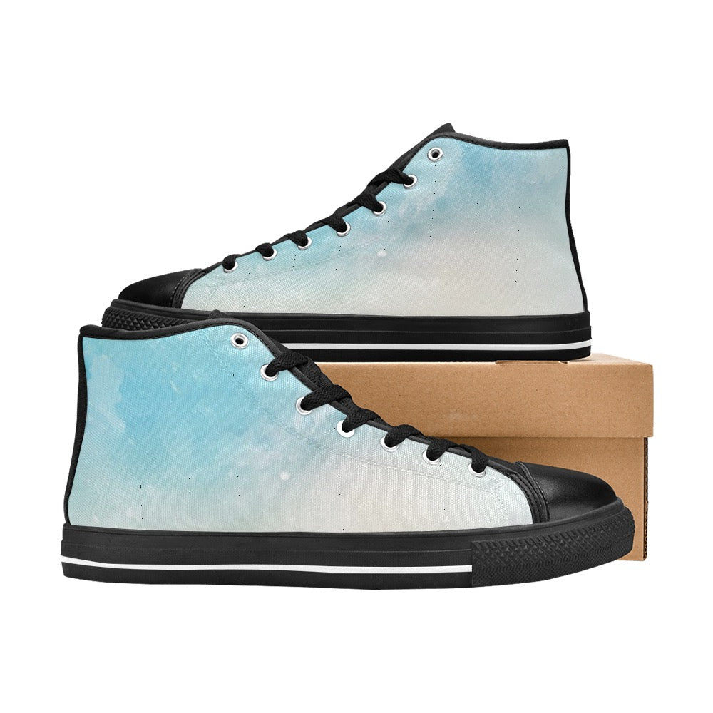 Bluish High Top Shoes- Kids