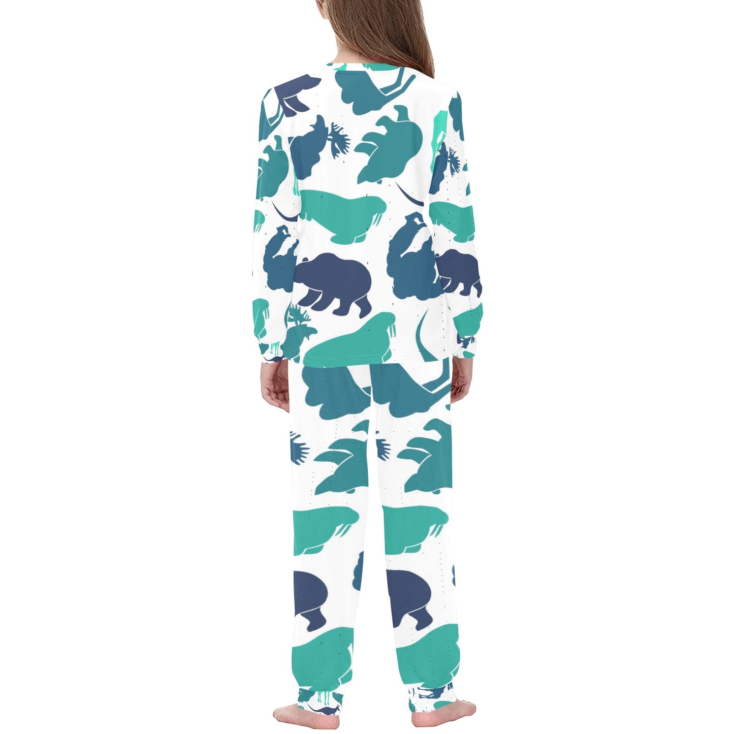 Blue Animals Youth Pajama Set