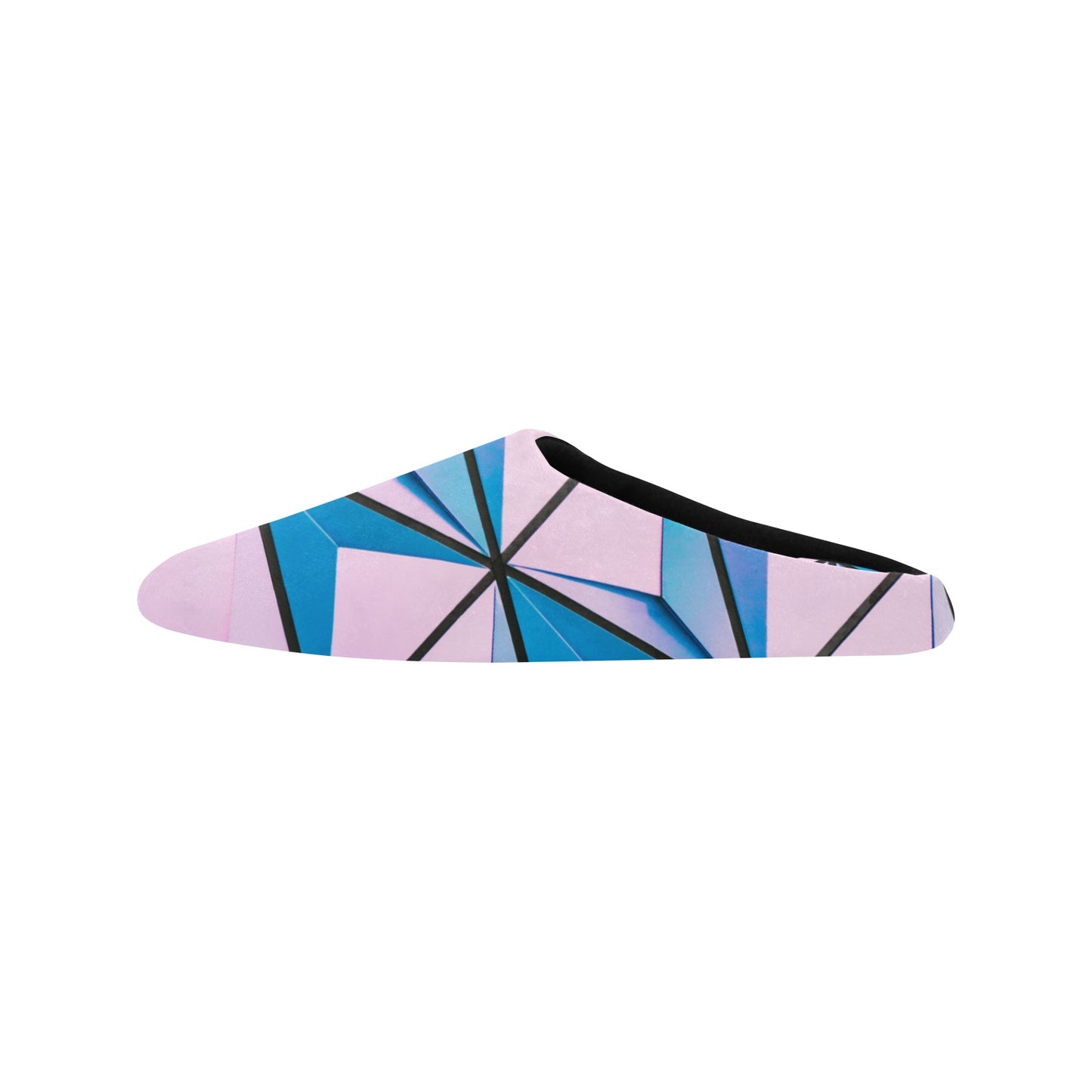 Color Abstract Women's Non-Slip Cotton Slippers