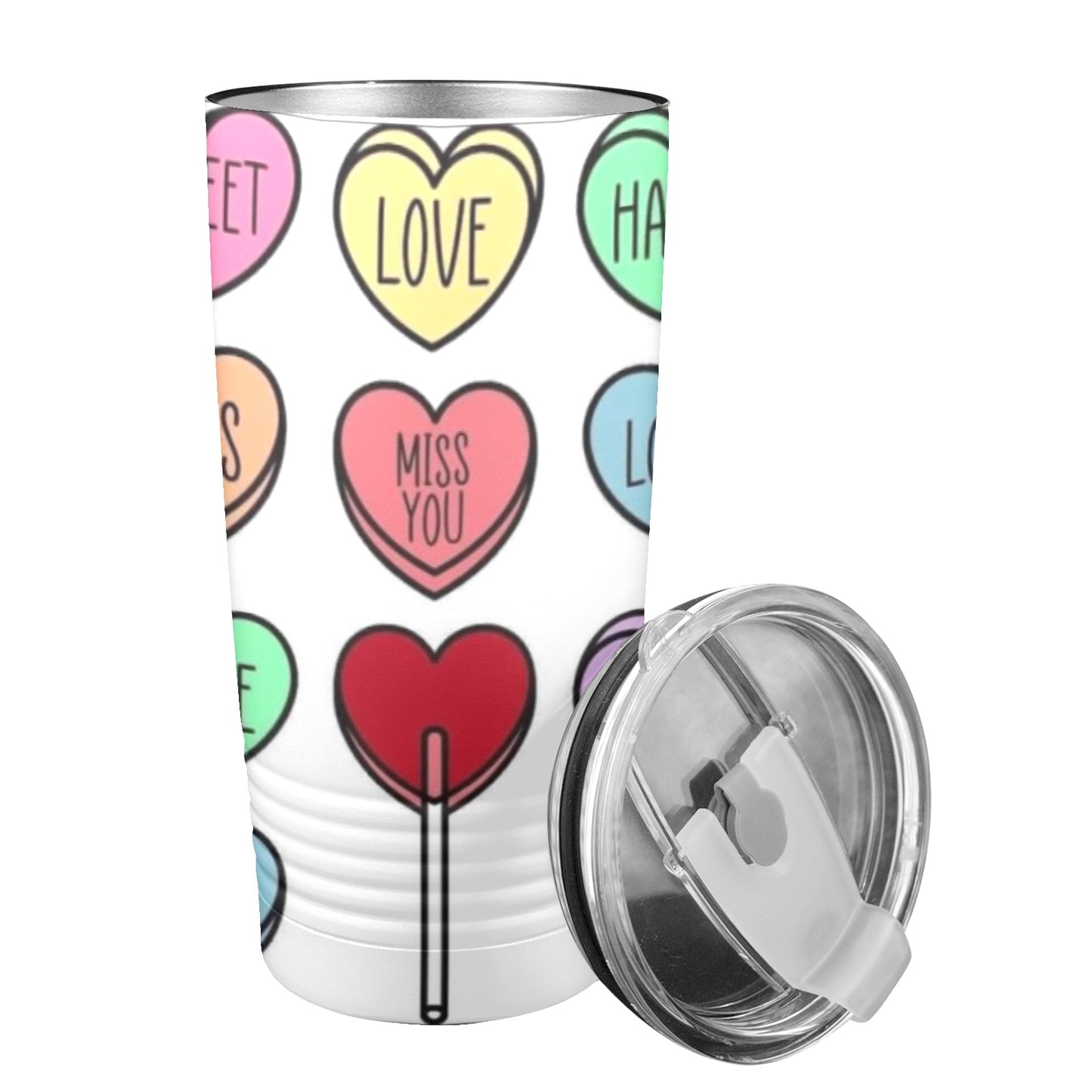 Love Language Valentine’s Day 20oz Insulated Stainless Steel Mobile Tumbler