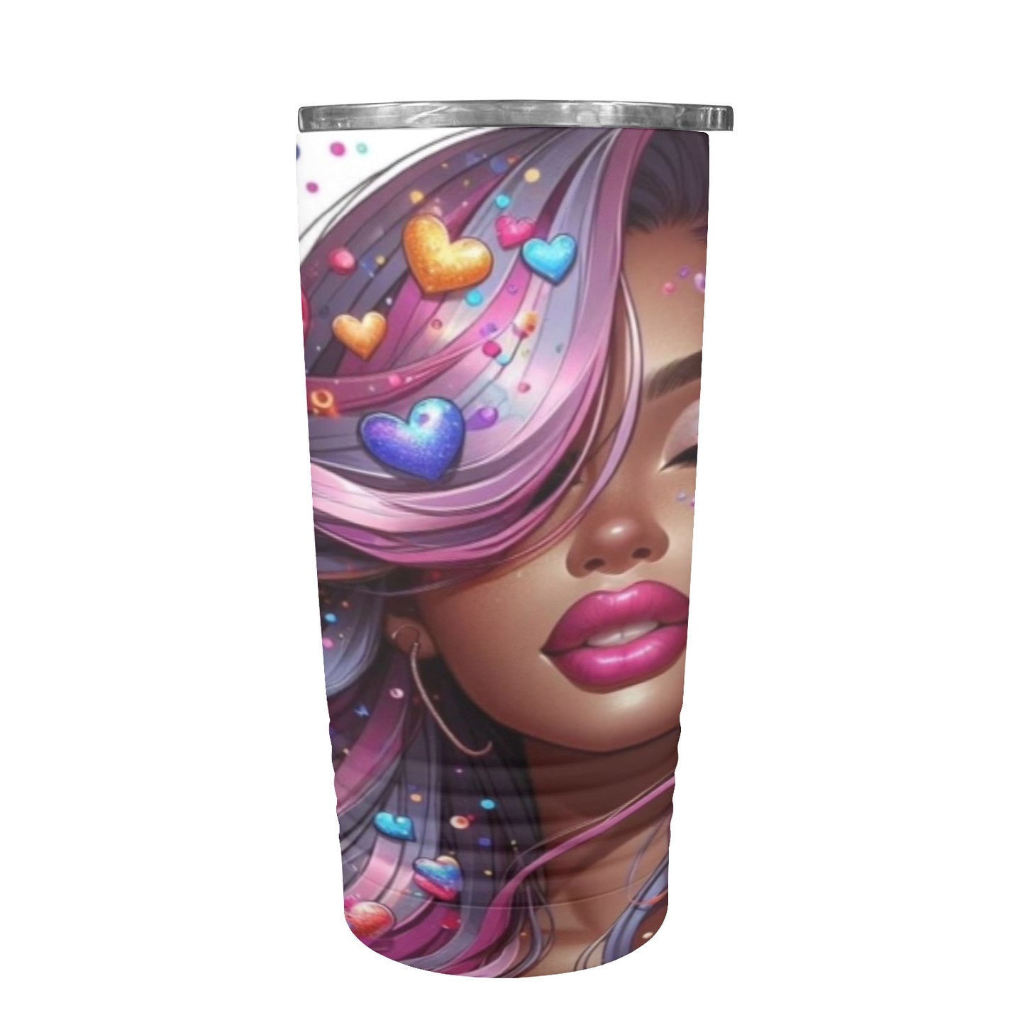 Heart Valentine’s Day Girl 20oz Insulated Stainless Steel Mobile Tumbler