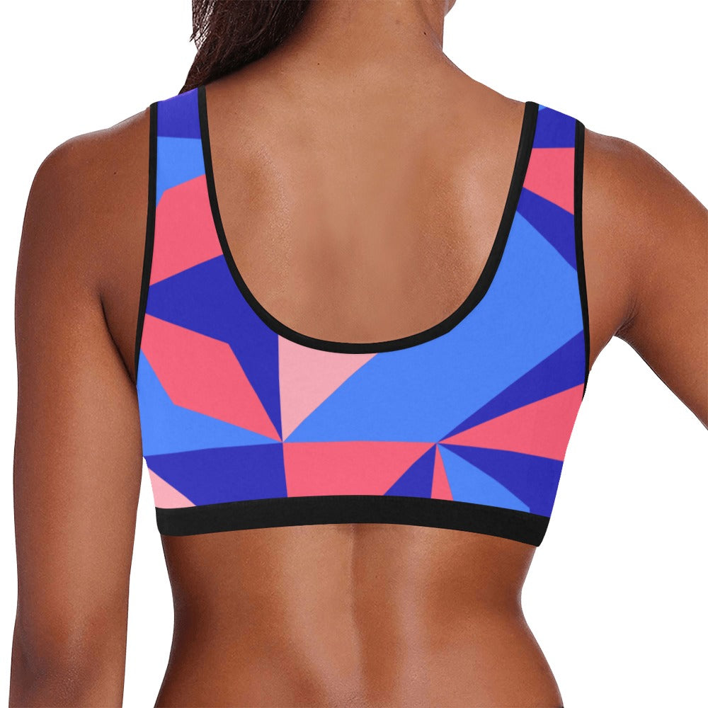 Color Abstract Women's Sports Bra