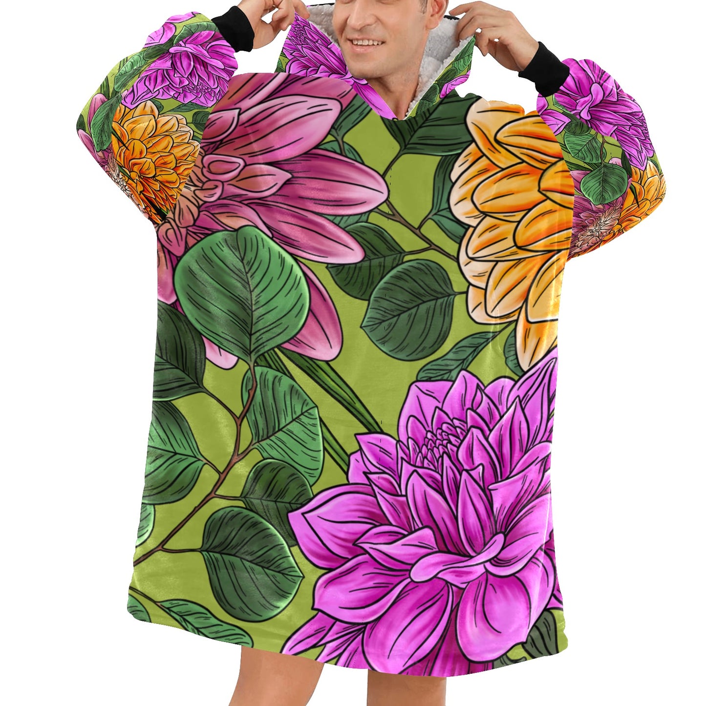 Garden Blanket Hoodie for Adults