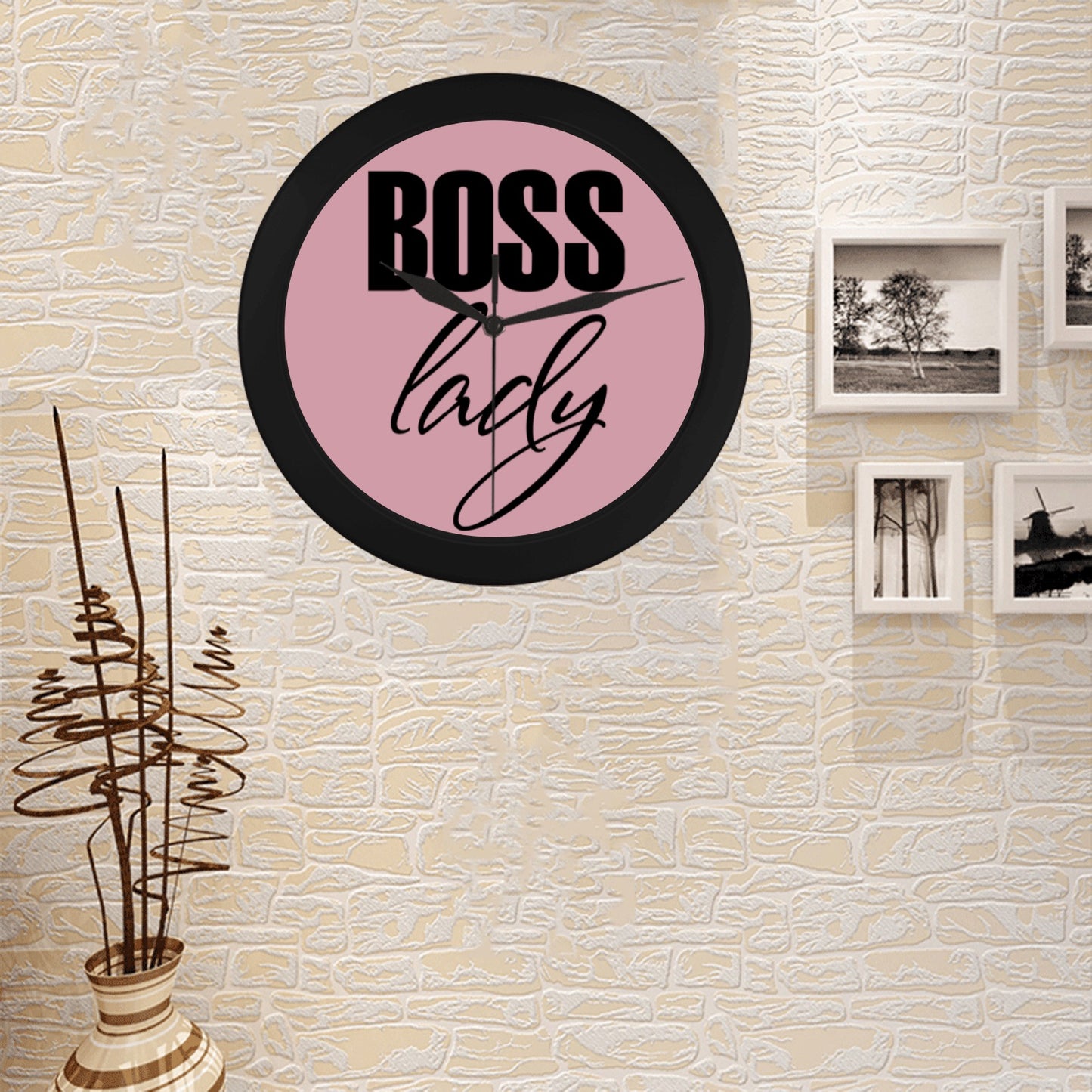 Boss Lady Circular Wall clock