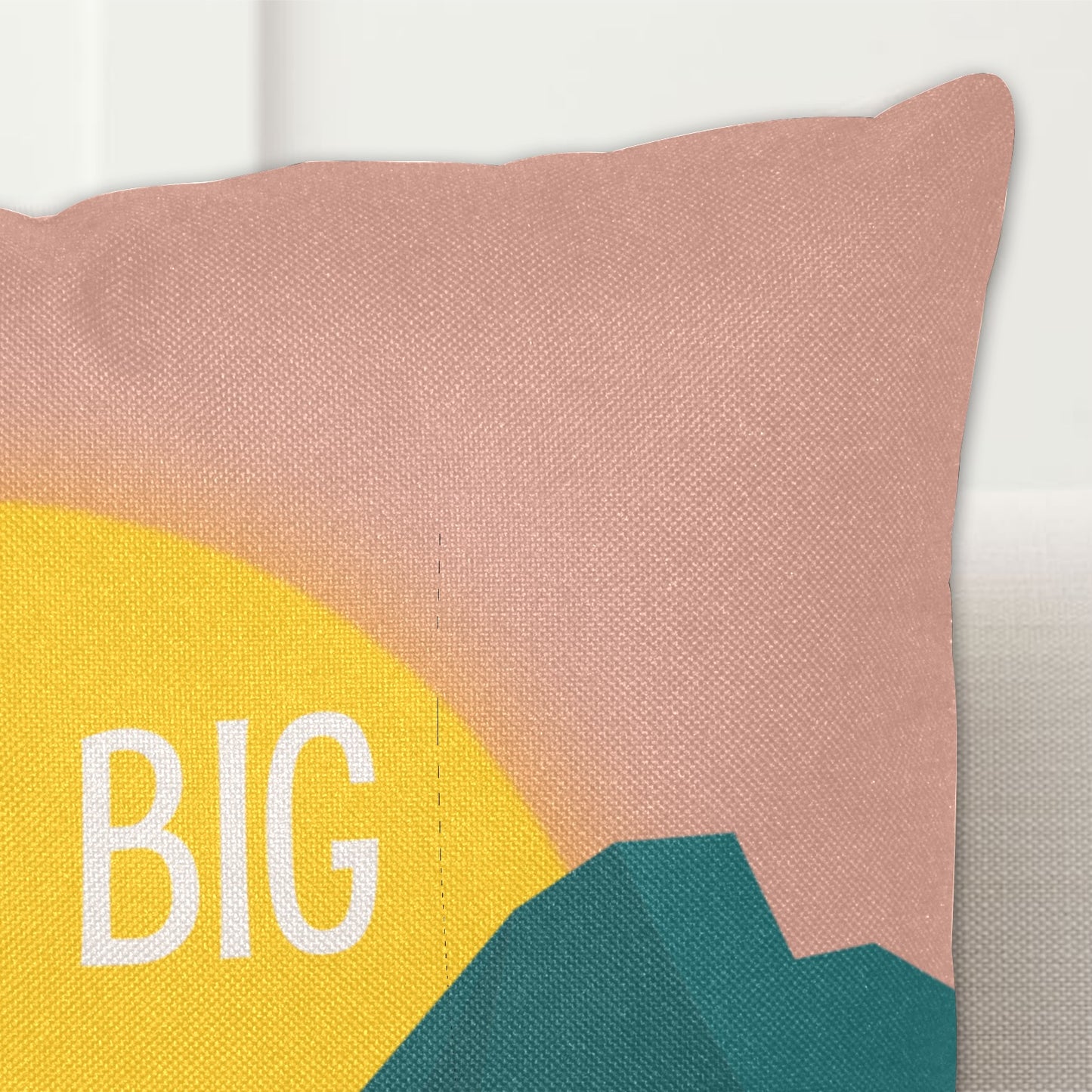 Dream Big Linen Zippered Pillowcase 18"x18"(Pack of 2)