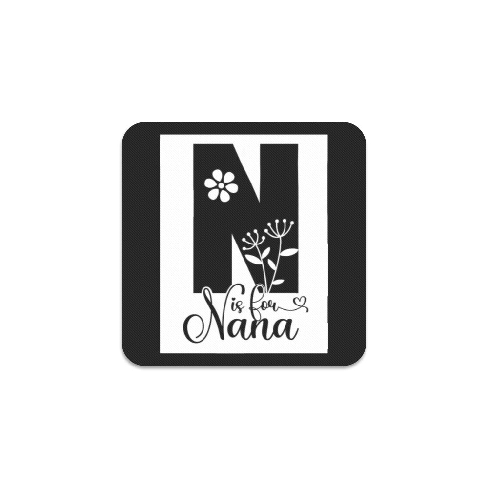 N is for Nana Square Coaster