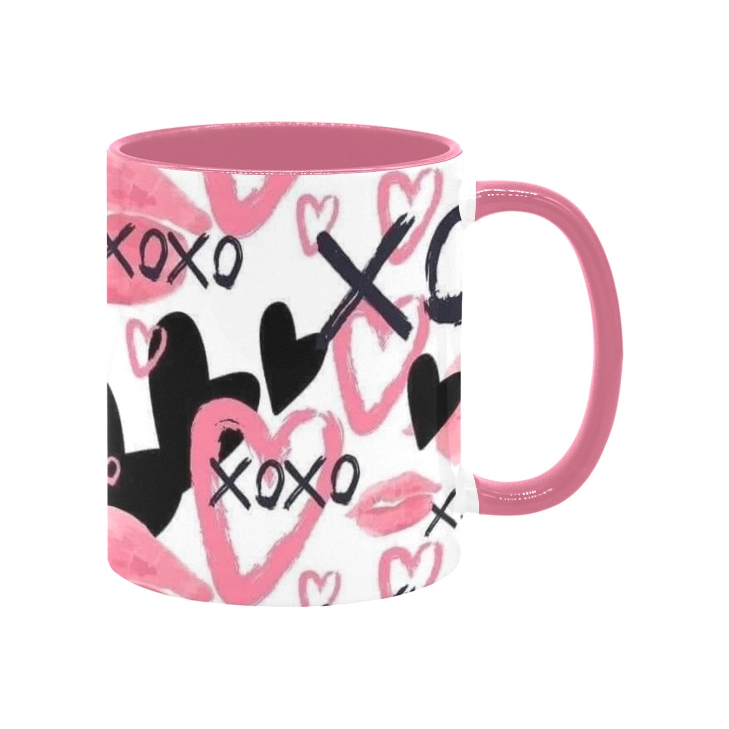 XOXO Valentine”s Day Custom Inner Color Mug (11oz)