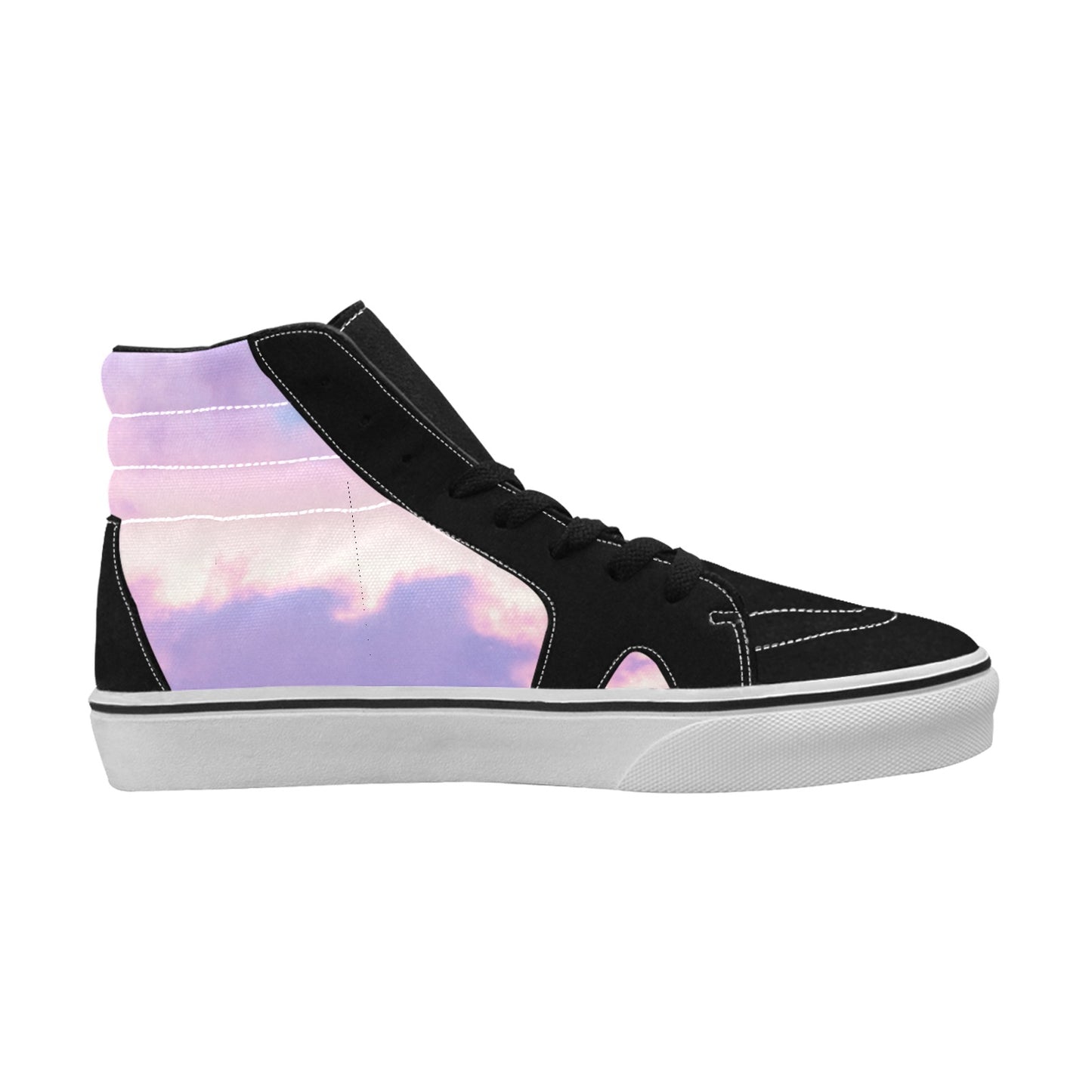 Pastel Skies Women's High Top Skateboarding Shoes