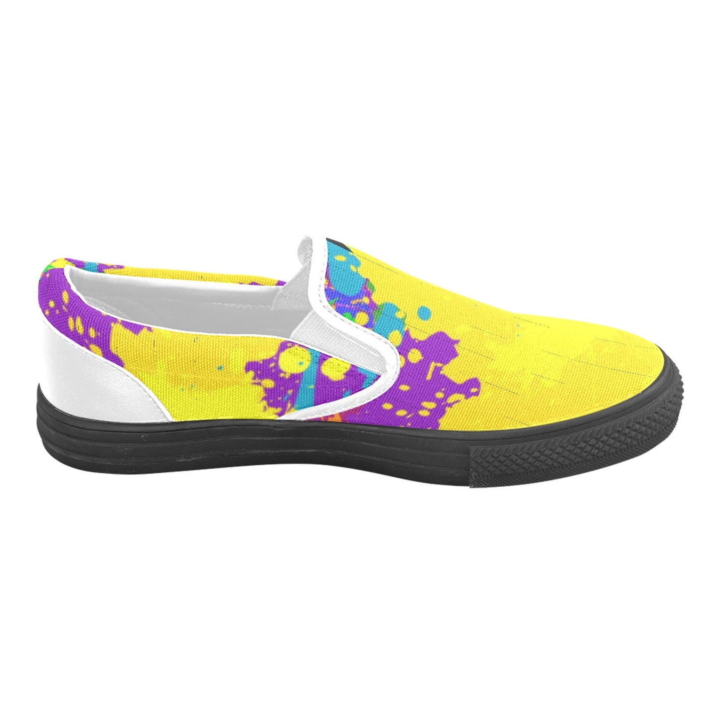 Yellow Splatter Slip-on Shoes -Kid