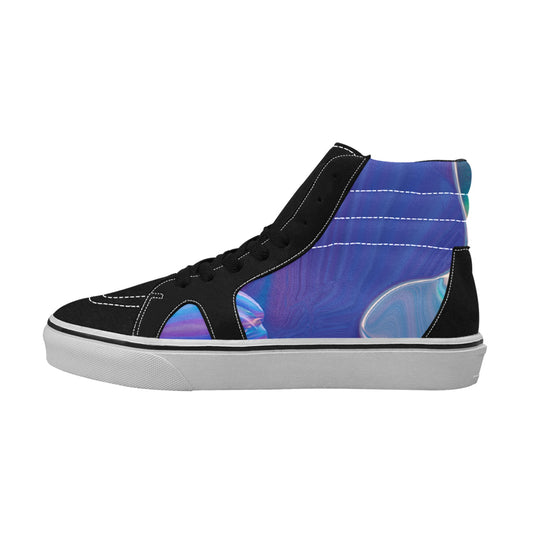 Blue Aura Women's High Top Shoes