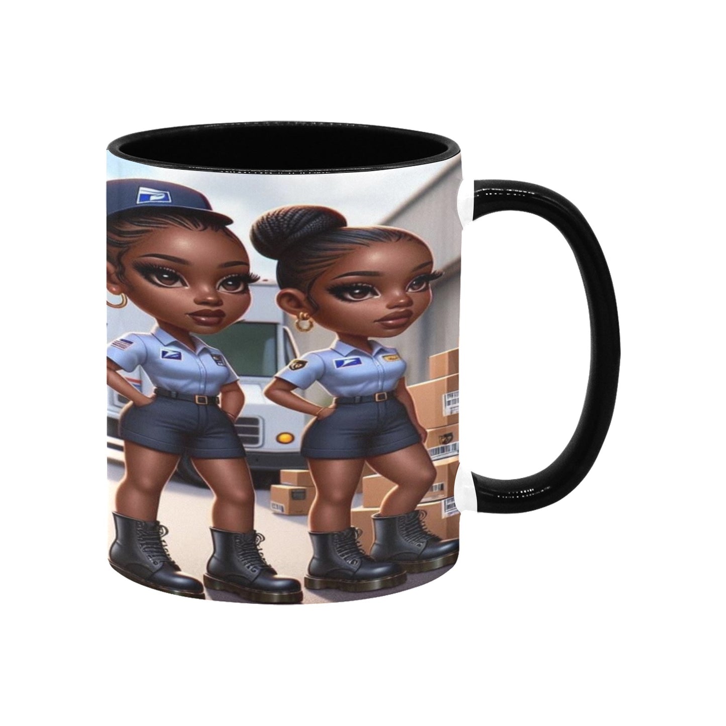 Delivery Service Girls Custom Inner Color Mug (11oz)