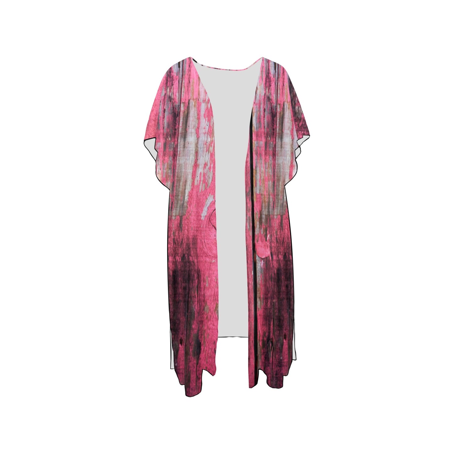 Pink Wood Chiffon Cover Up