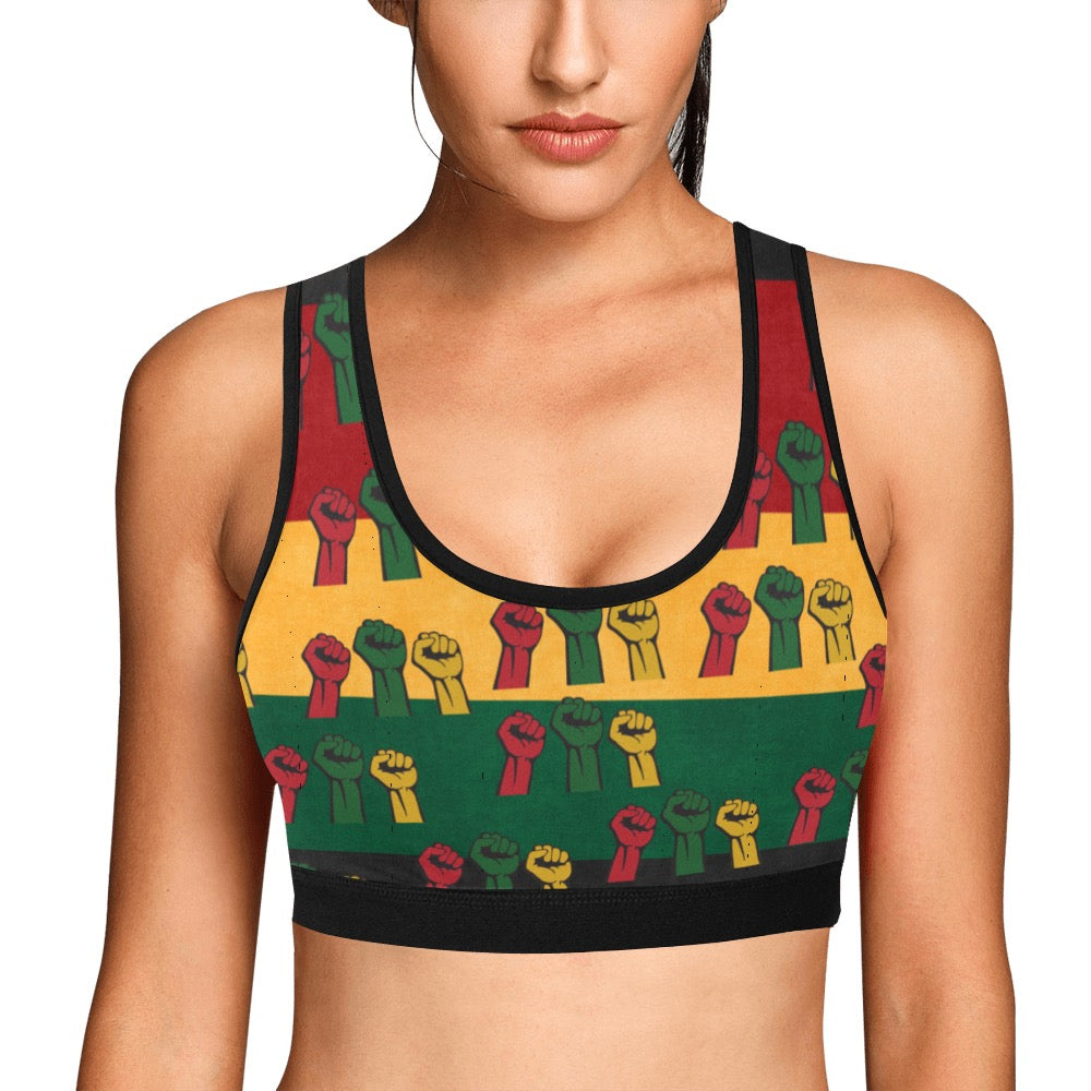 Fist of Unity Women's Sports Bra