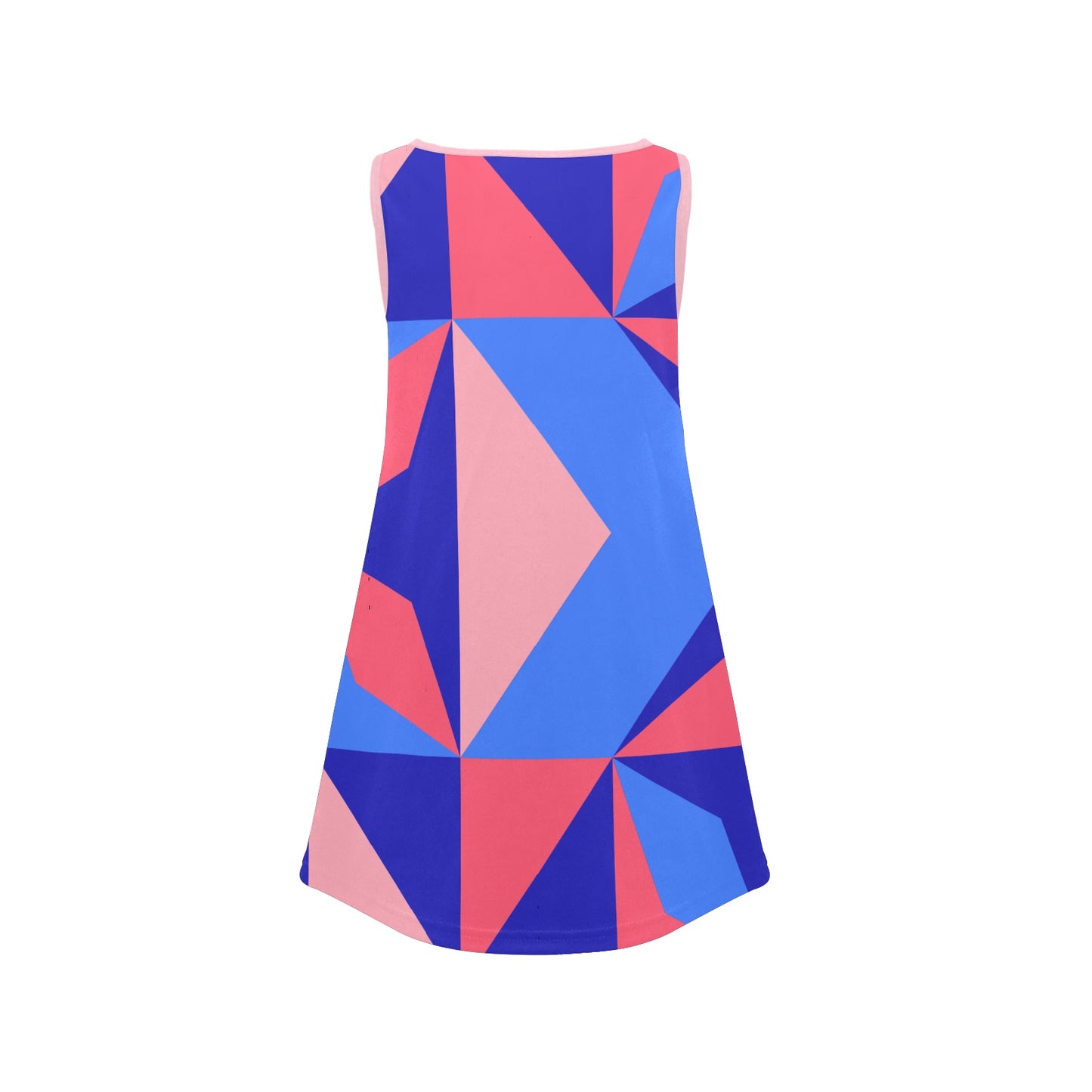 Color Abstract Girls' Sleeveless Dress