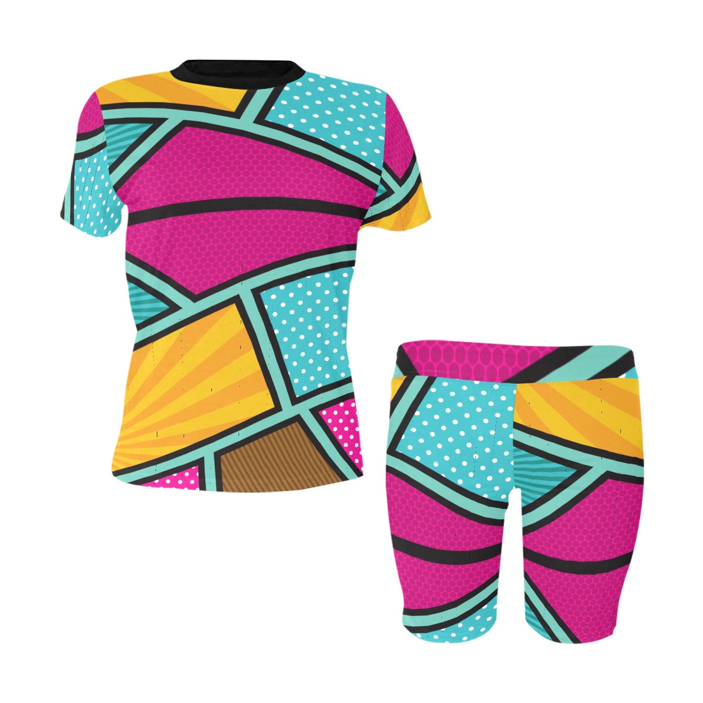 Geo Colorful Women's Short Set