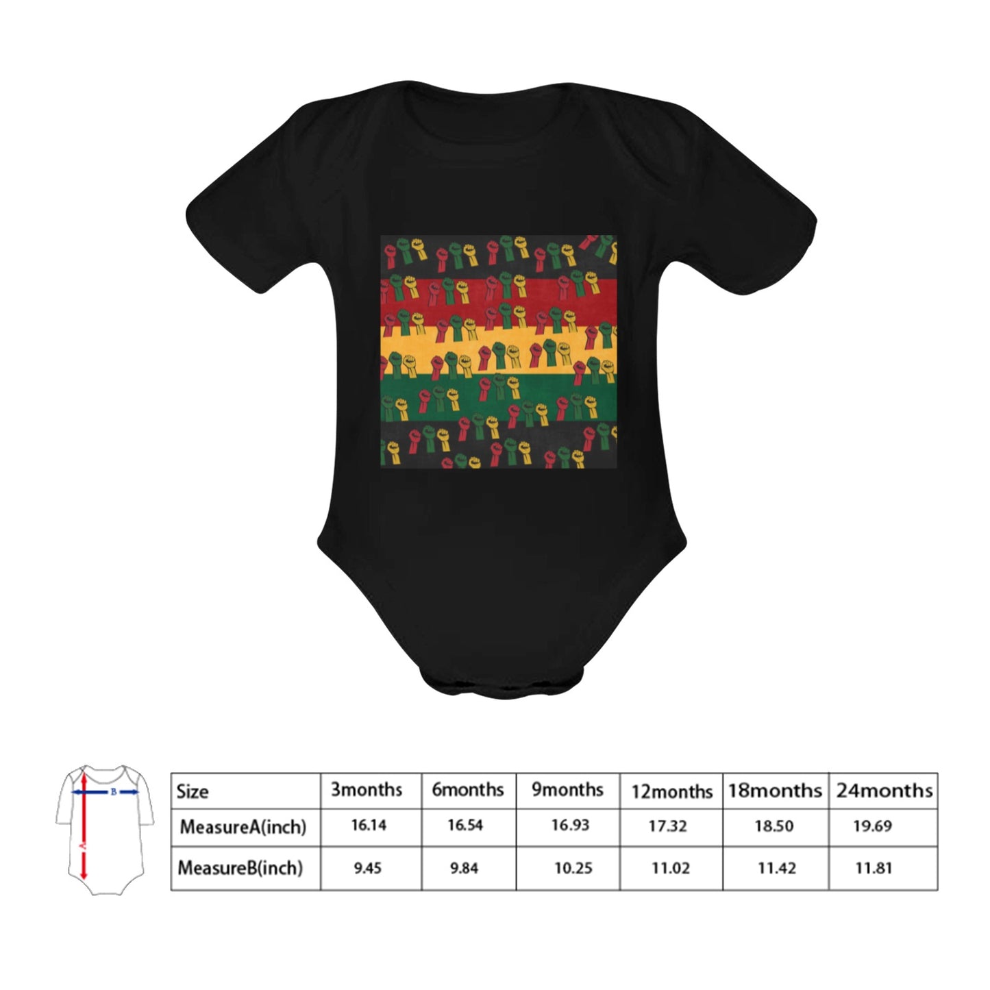 Fist of Unity Baby Onesie