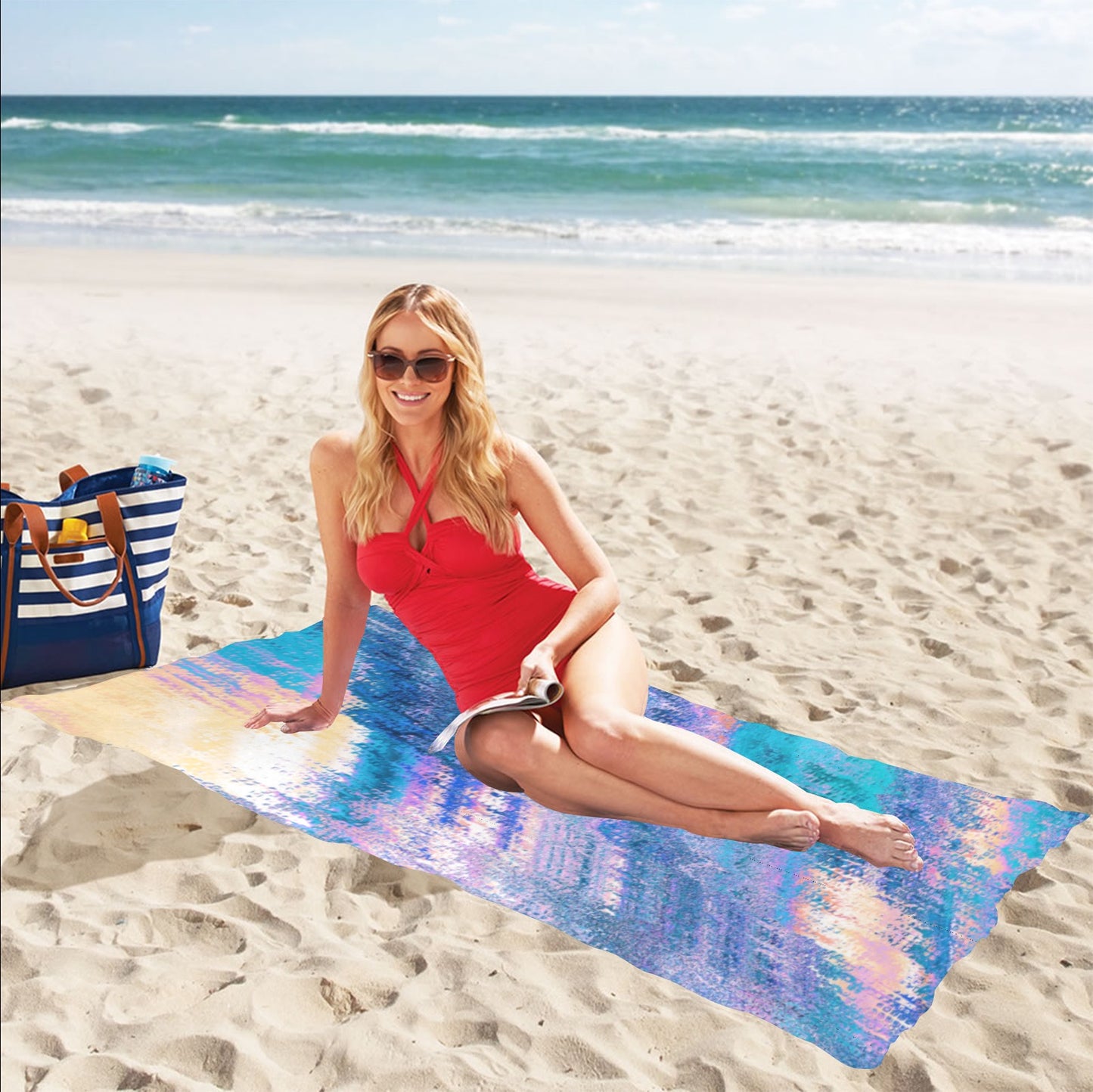 Pastel Blends Beach Towel 32"x 71"