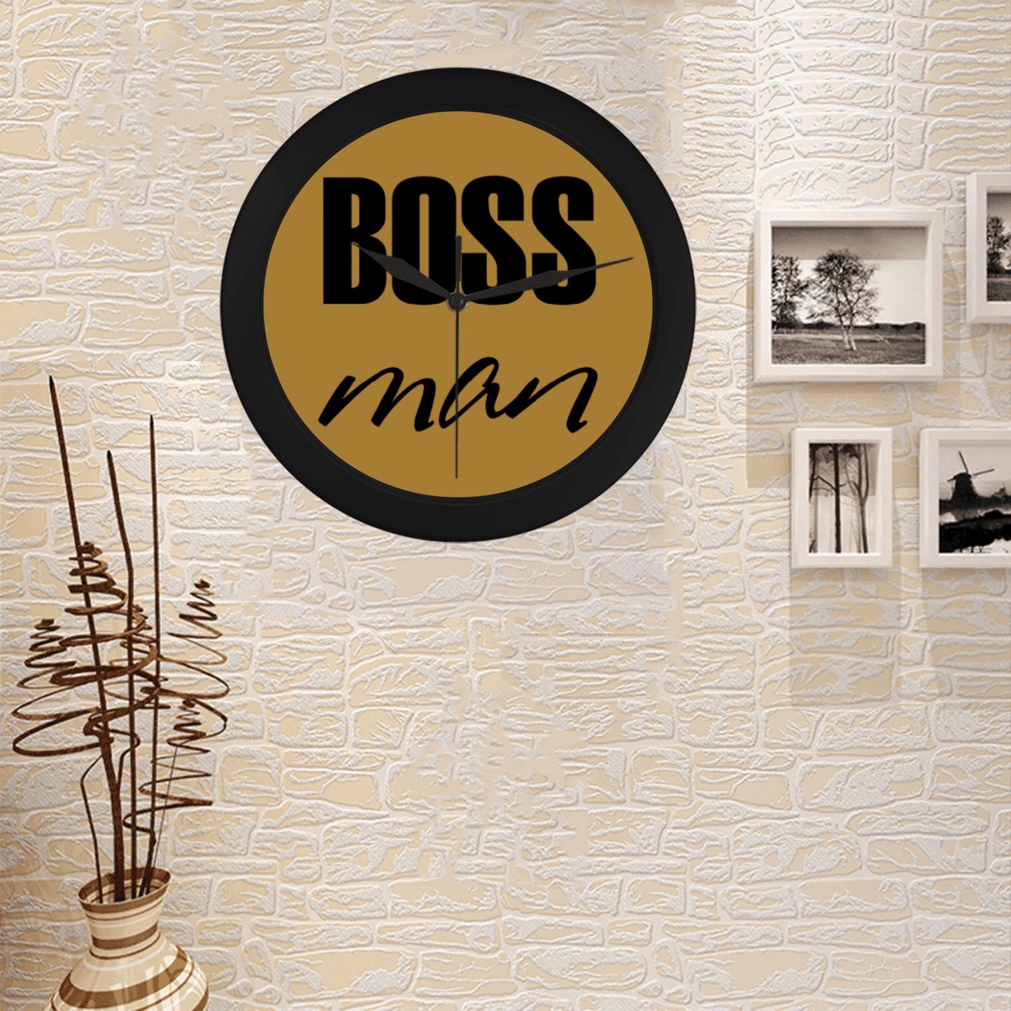 Boss Man Circular Wall clock