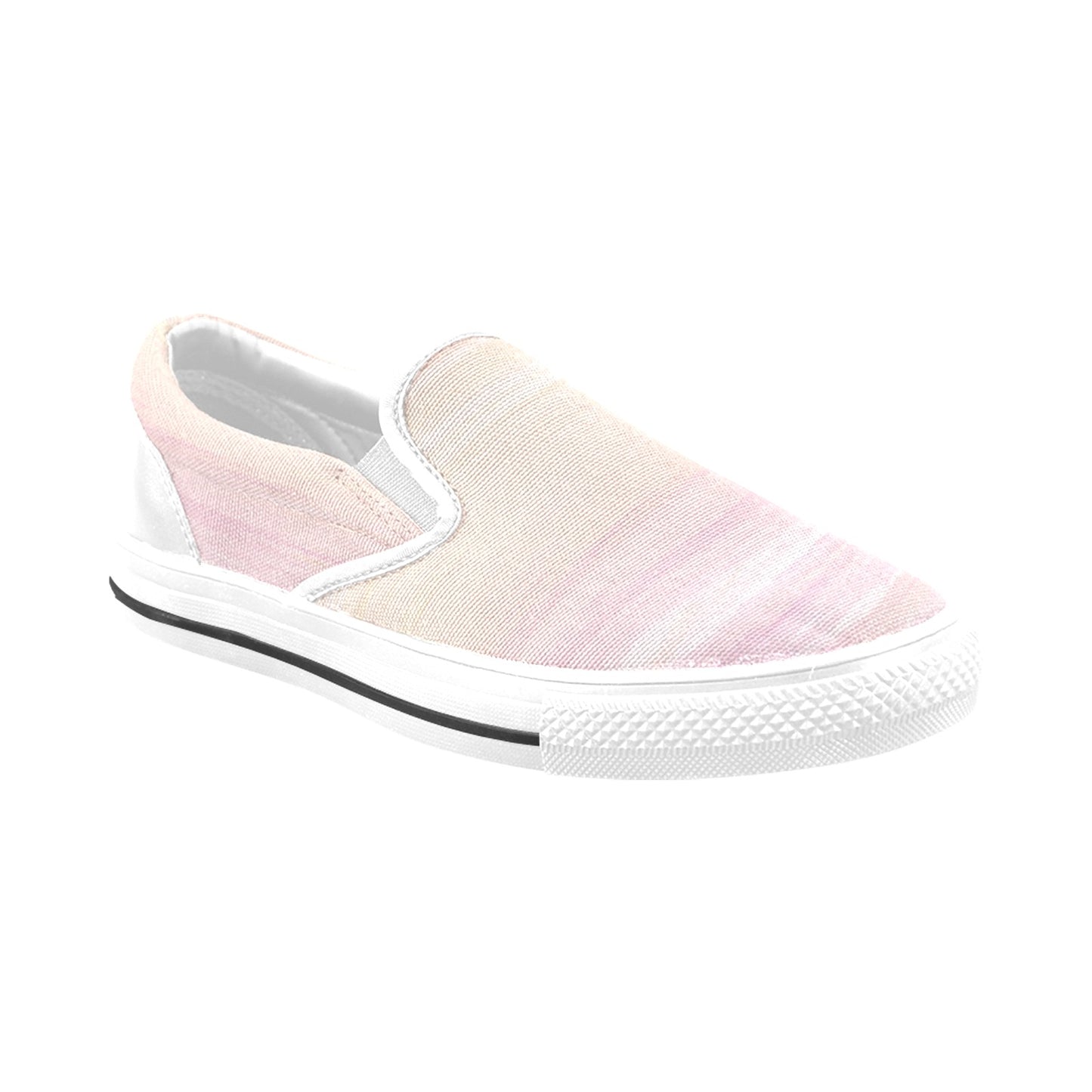 Peach Ombre Men's Slip-on Shoes