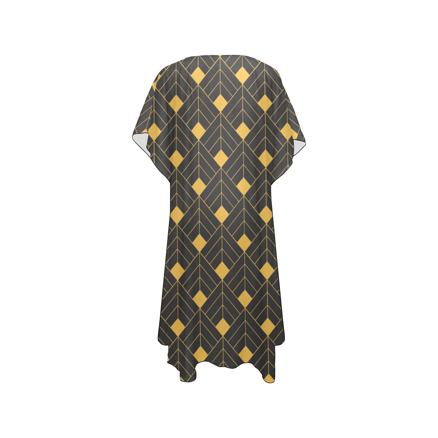 Gold Diamond Chiffon Cover Up