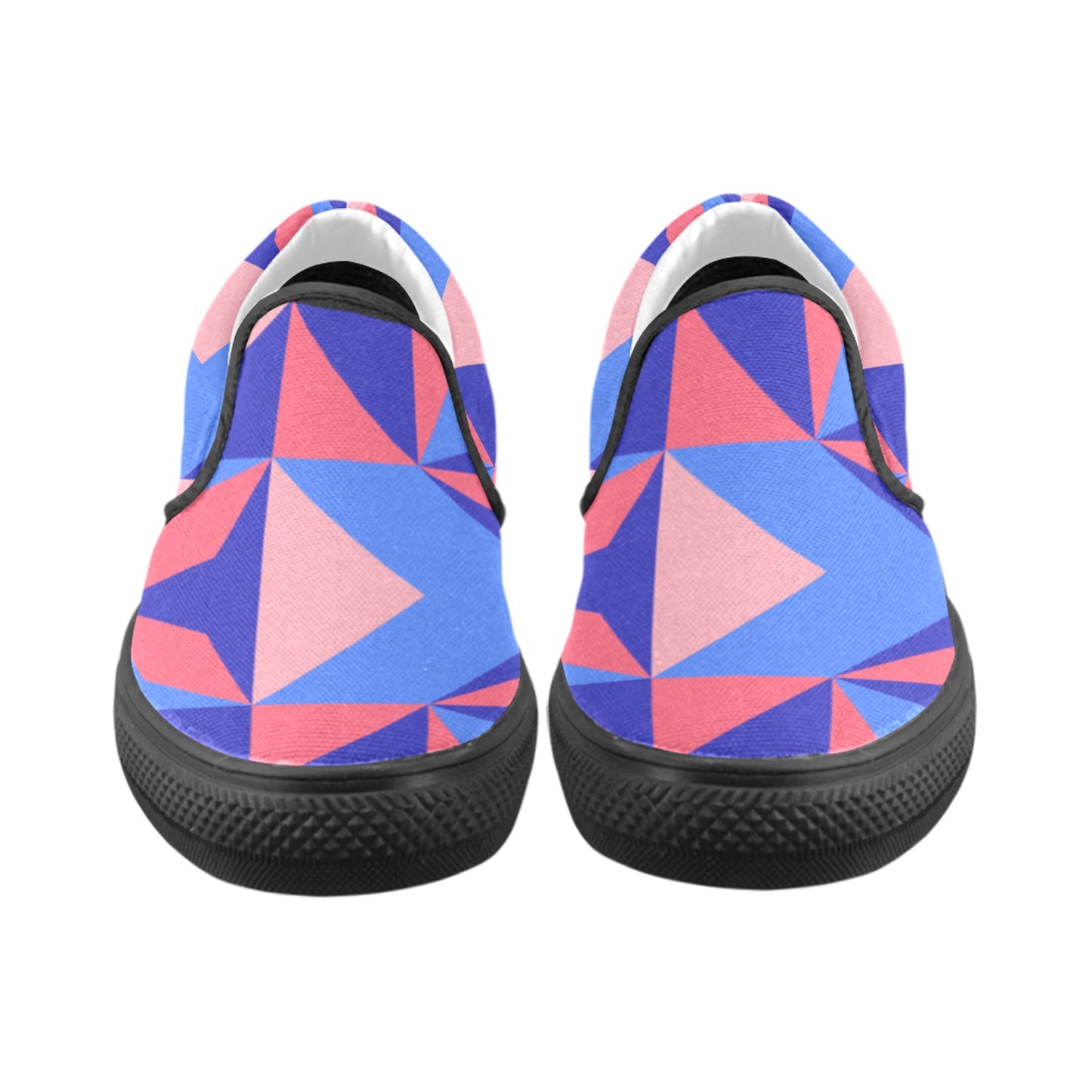 Color Abstract Men's Slip-on Shoes