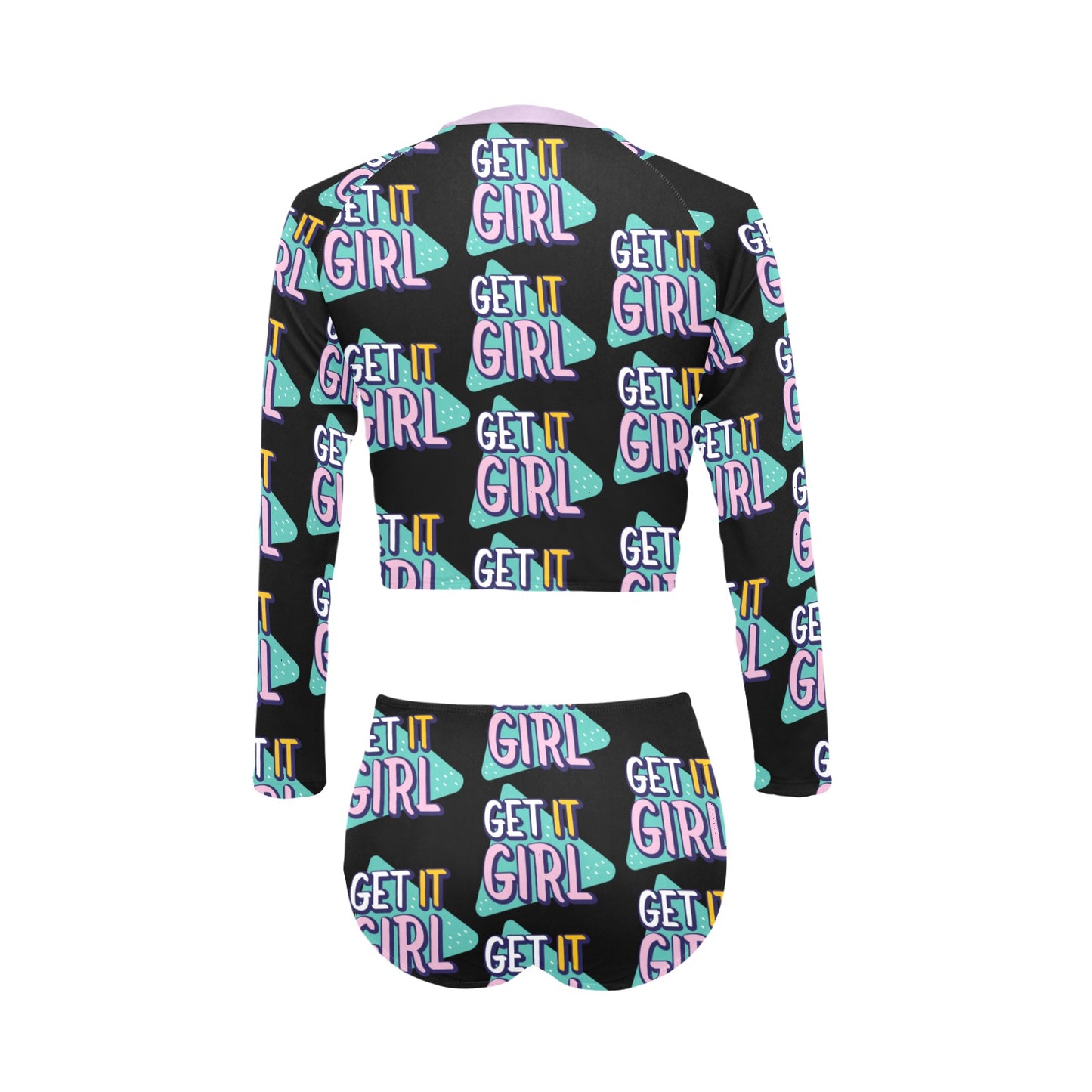 Get It Girl Long Sleeve Bikini Set