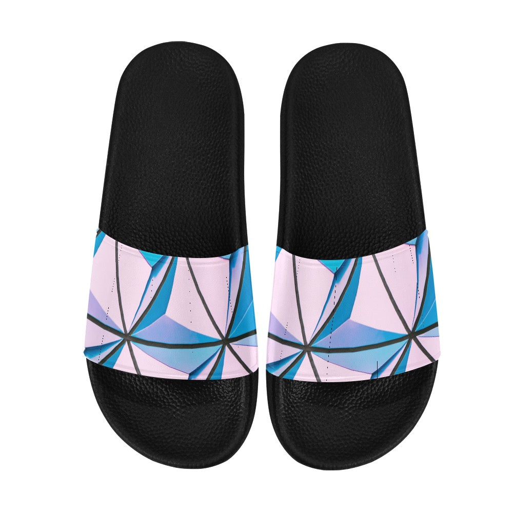 Pink Abstract Women's Slides