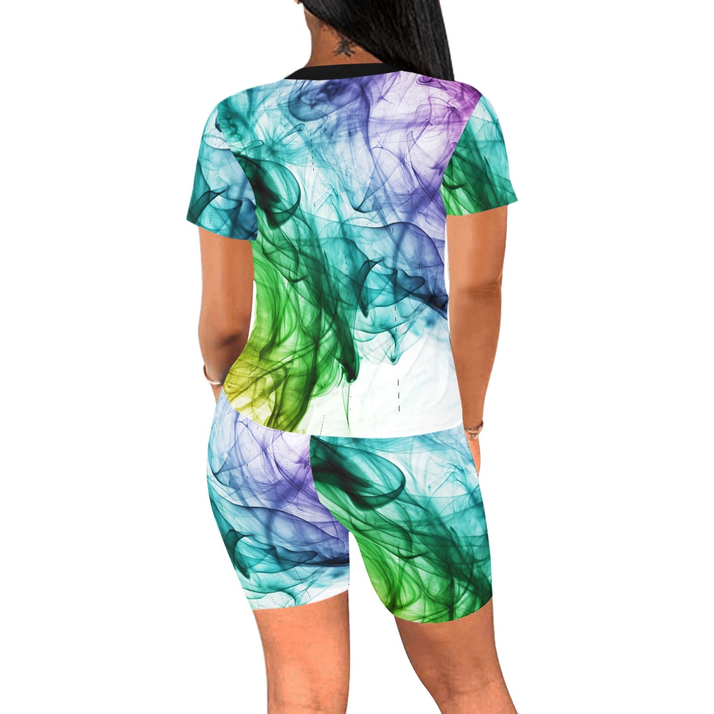 Color Whirl Women's Short Set
