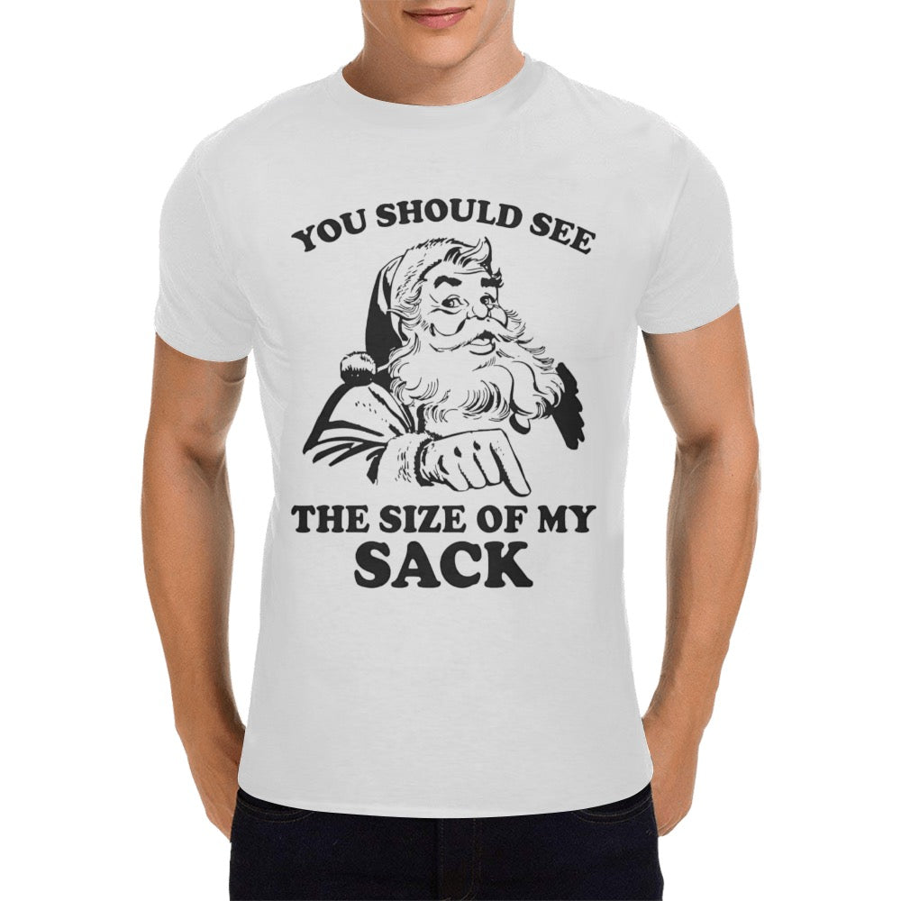 CHRISTMAS - Size Of My Sack Men's T-Shirt