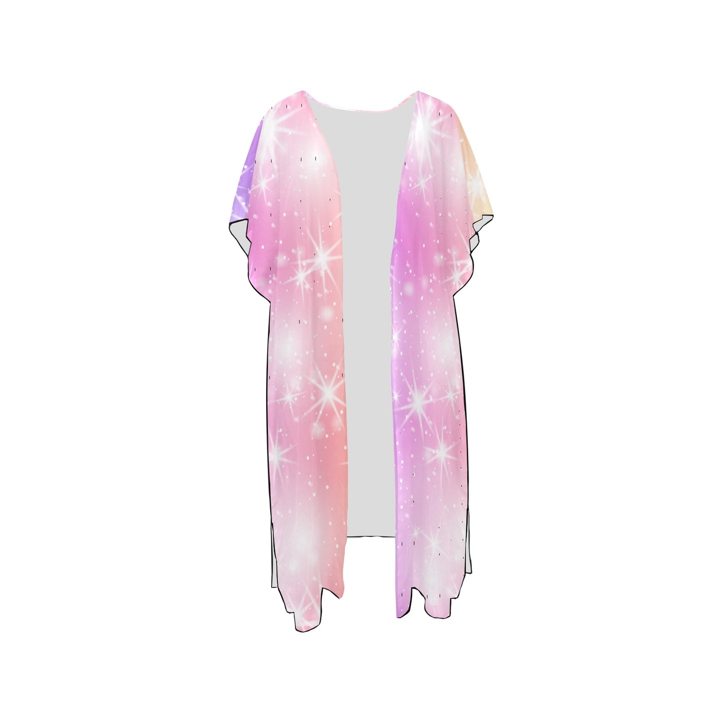 Colorful Splash Chiffon Cover Up