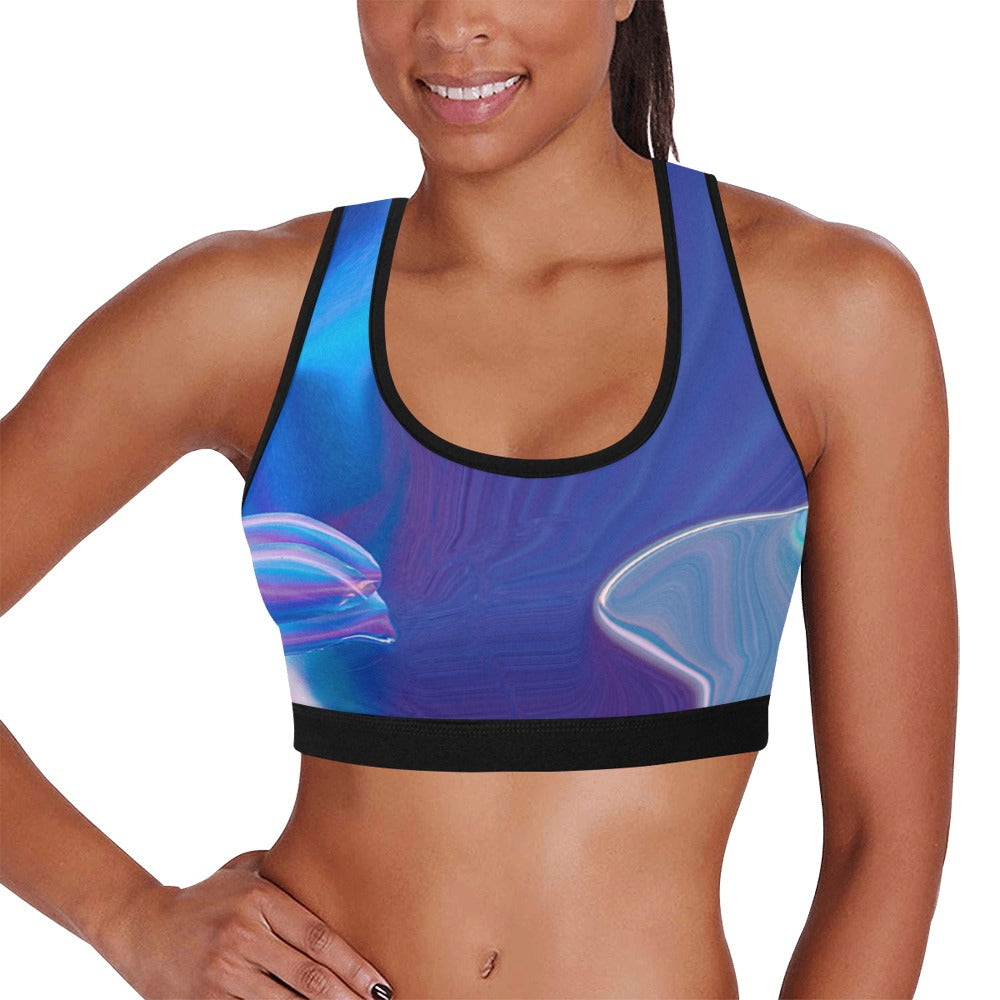 Blue Aura Women's Sports Bra