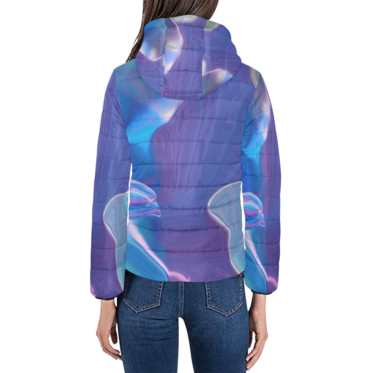 Blue Aura Women's Hooded Jacket