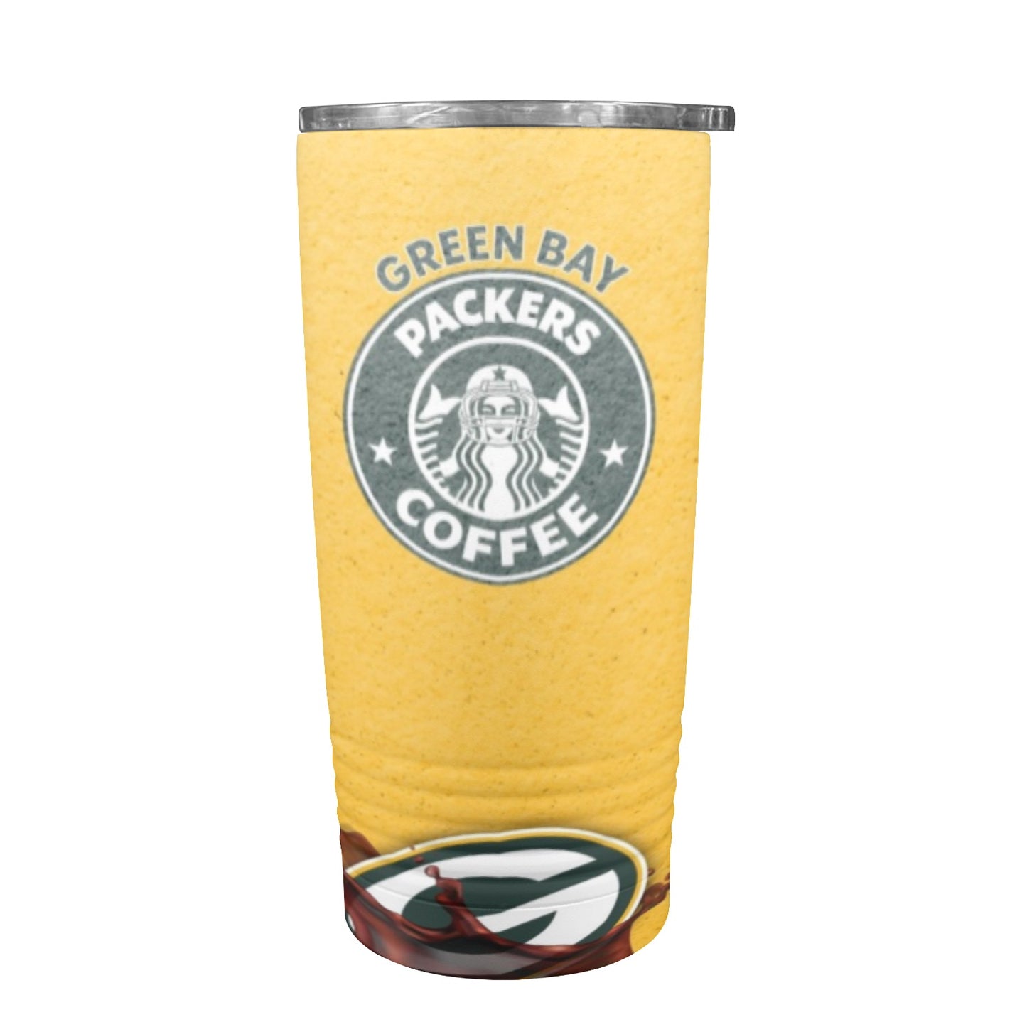 Packers 20oz Insulated Stainless Steel Mobile Tumbler