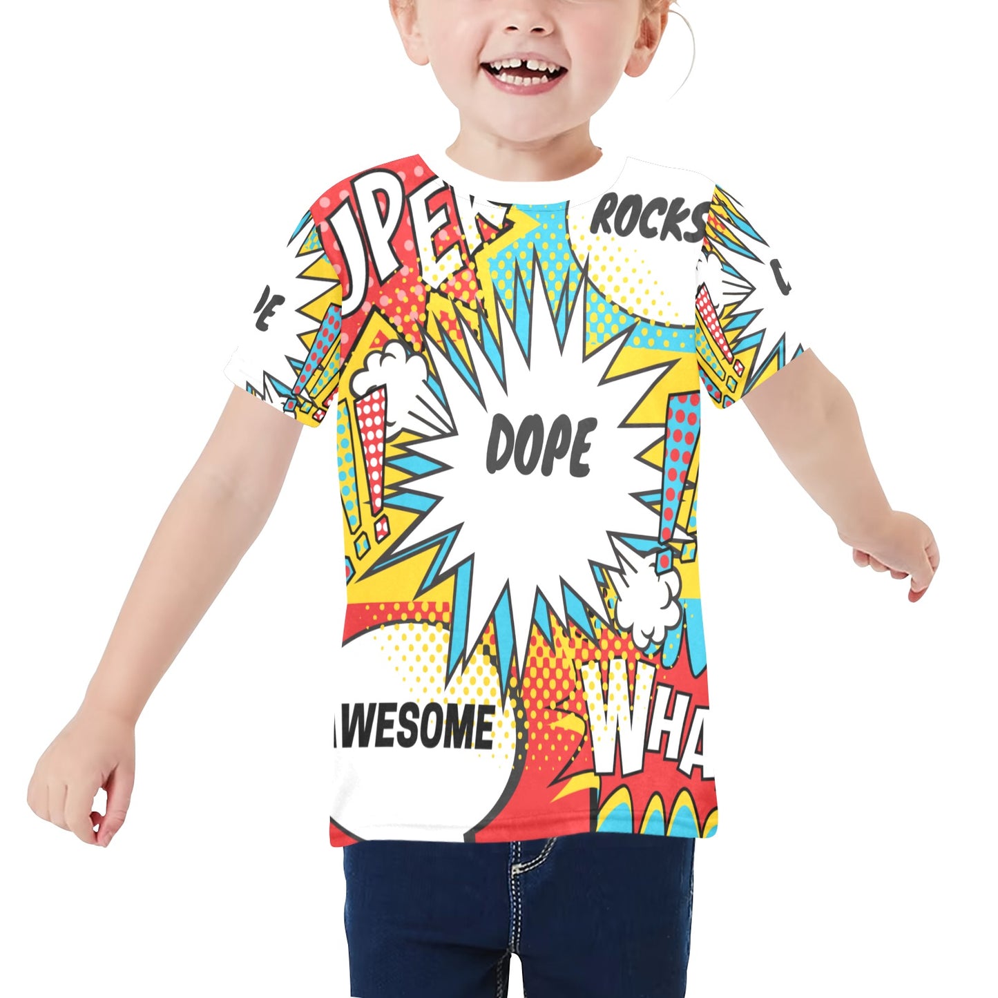 Comic Words Unisex T-Shirt-Kids