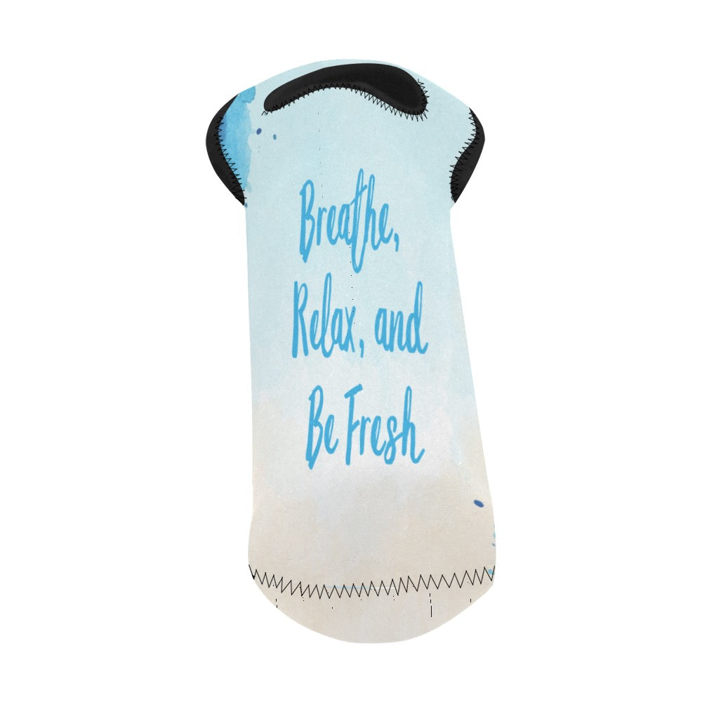 Breathe, Relax Neoprene Wine Bag