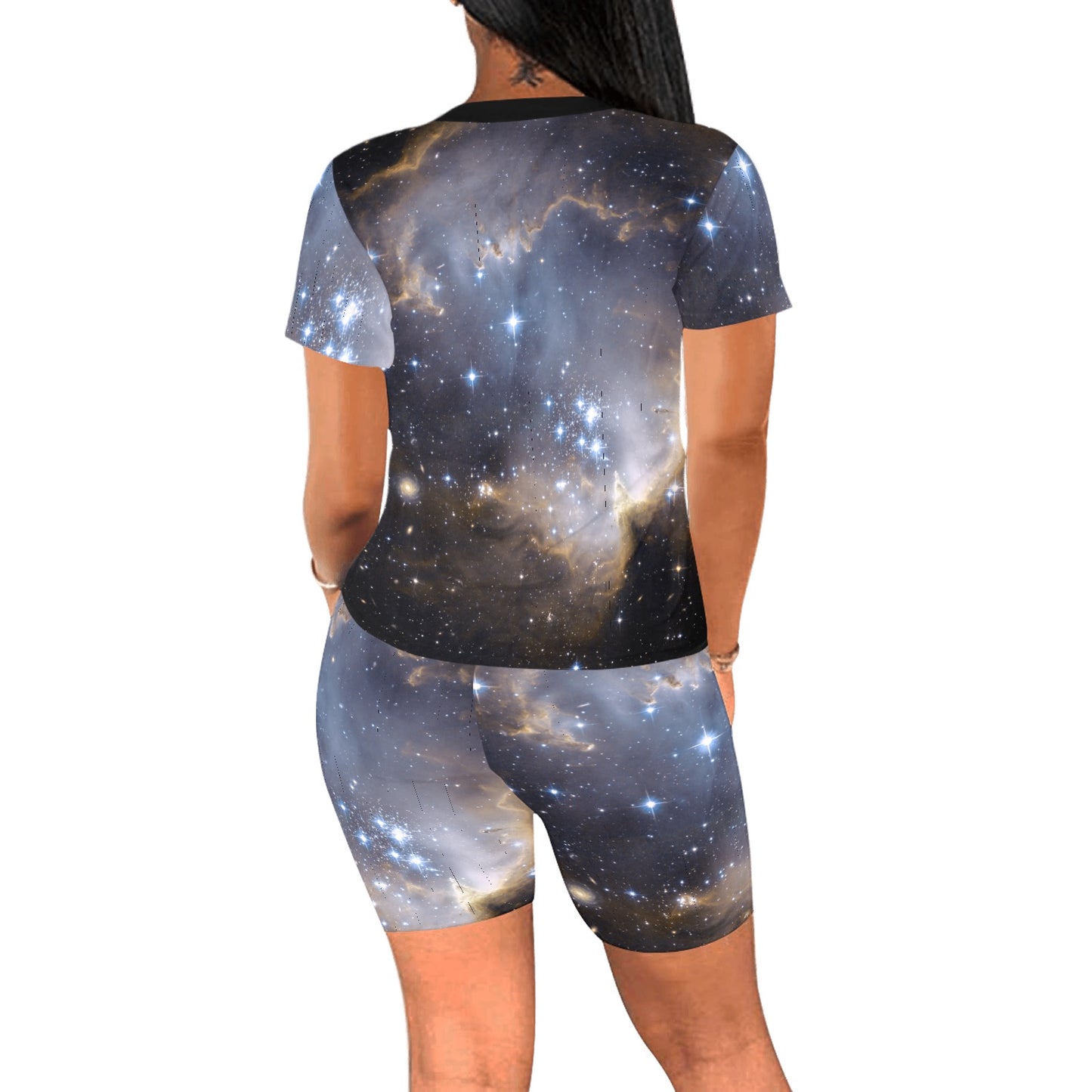 Night Galaxy Women's Short Set