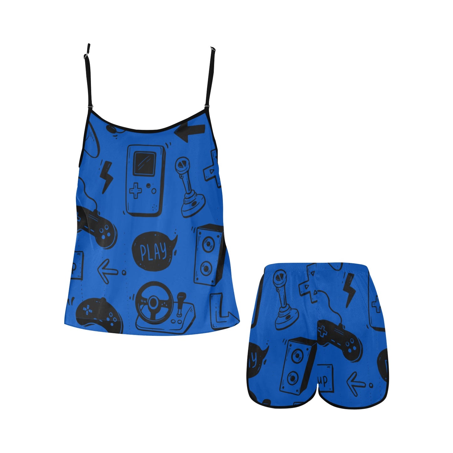 Gamers Women's Spaghetti Strap Short Pajama Set