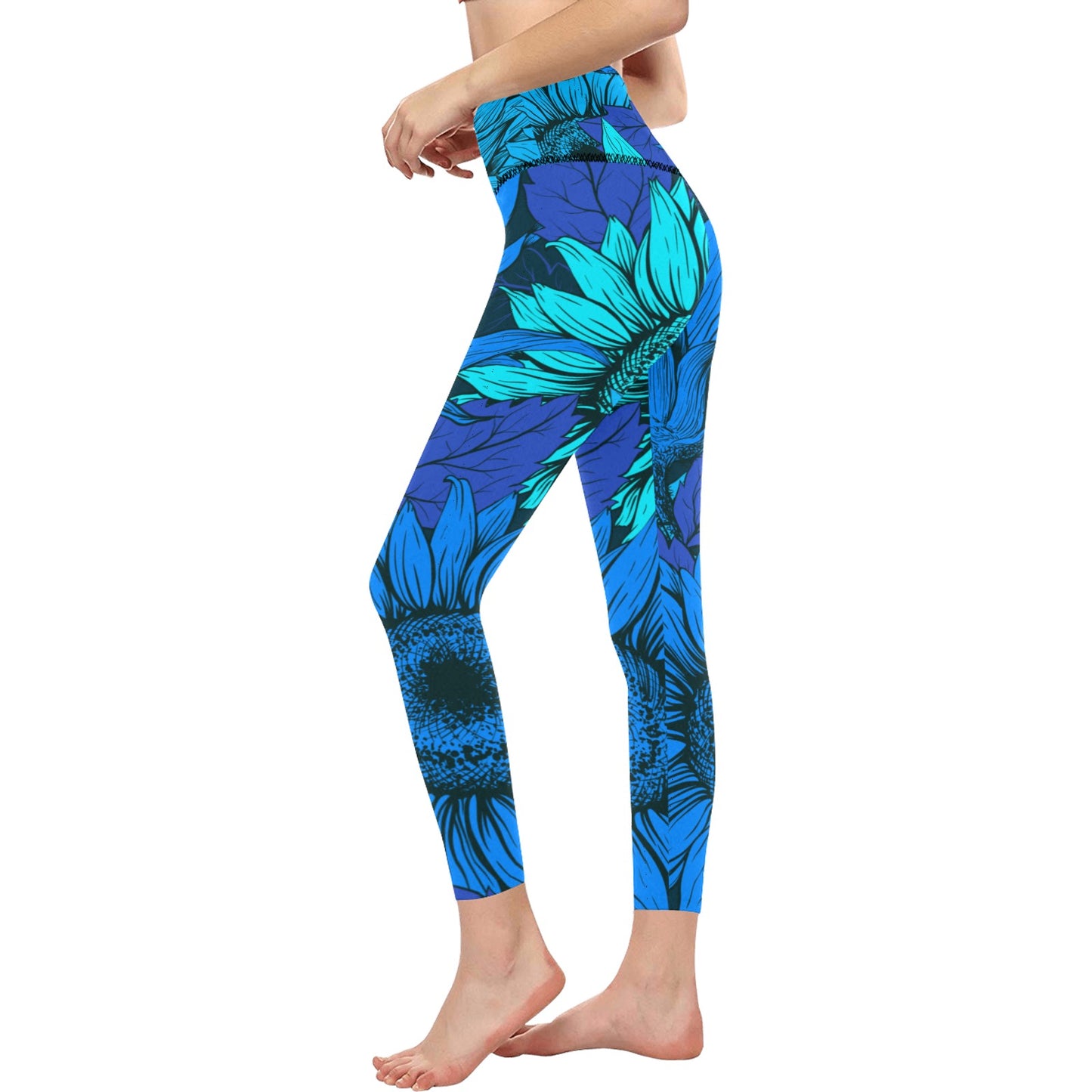 Blue Flow Women's High-Waisted Leggings