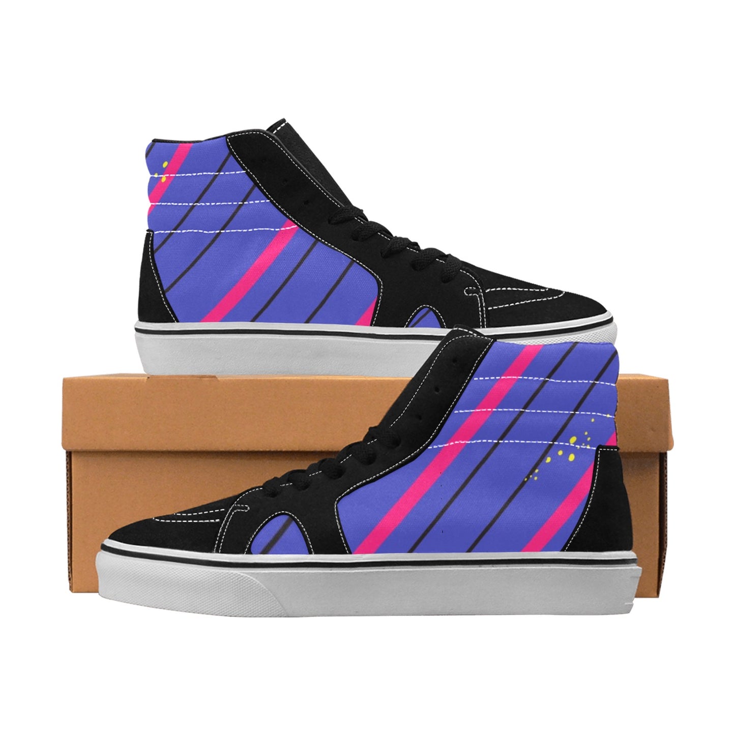 Blue Streak Women's High Top Skateboarding Shoes