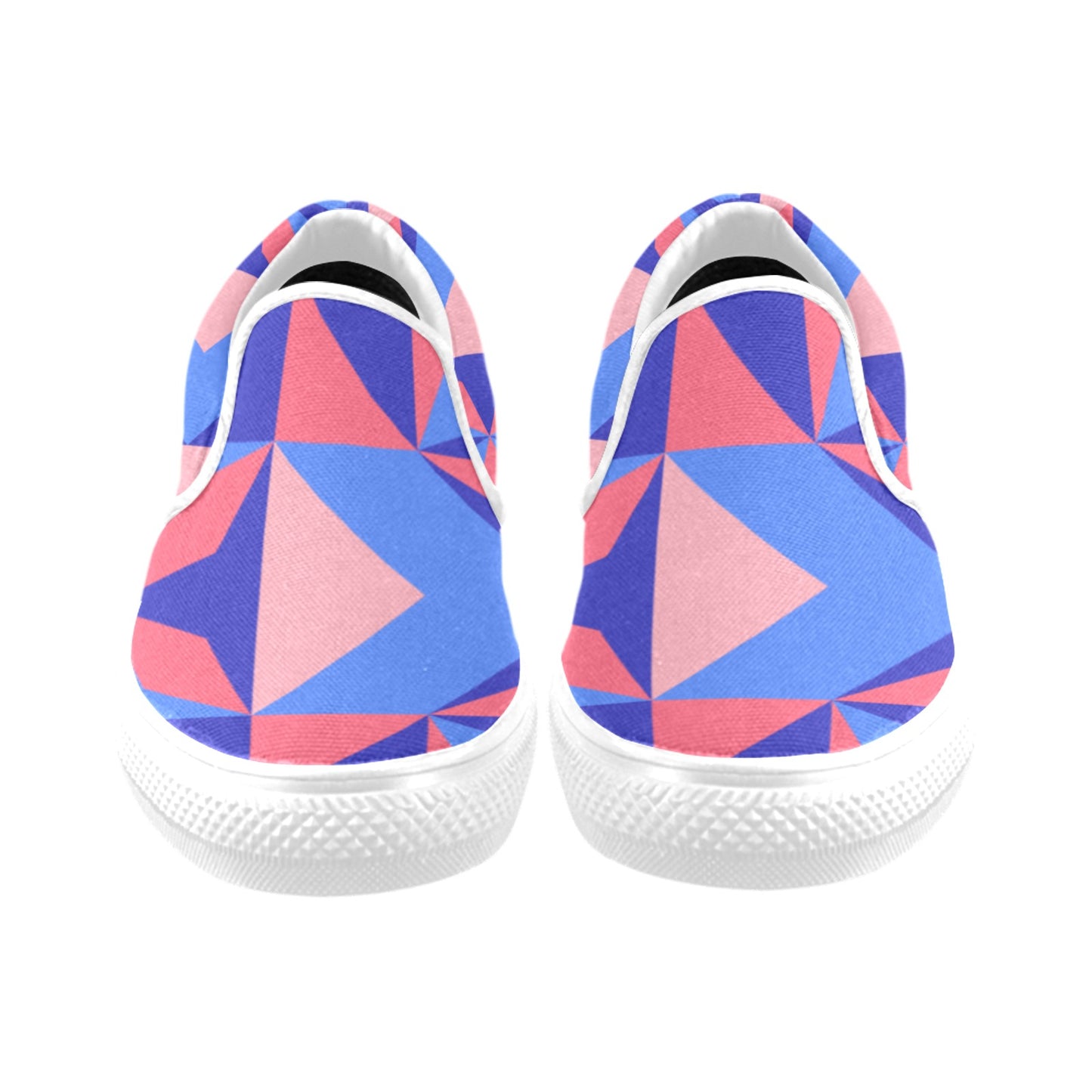 Pink Abstract Women's Slip-on Shoes