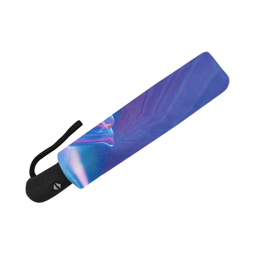 Blue Aura Anti-UV Auto-Foldable Umbrella