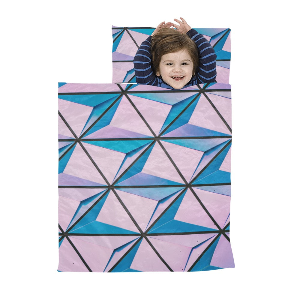 Pink Abstract Kids' Sleeping Bag