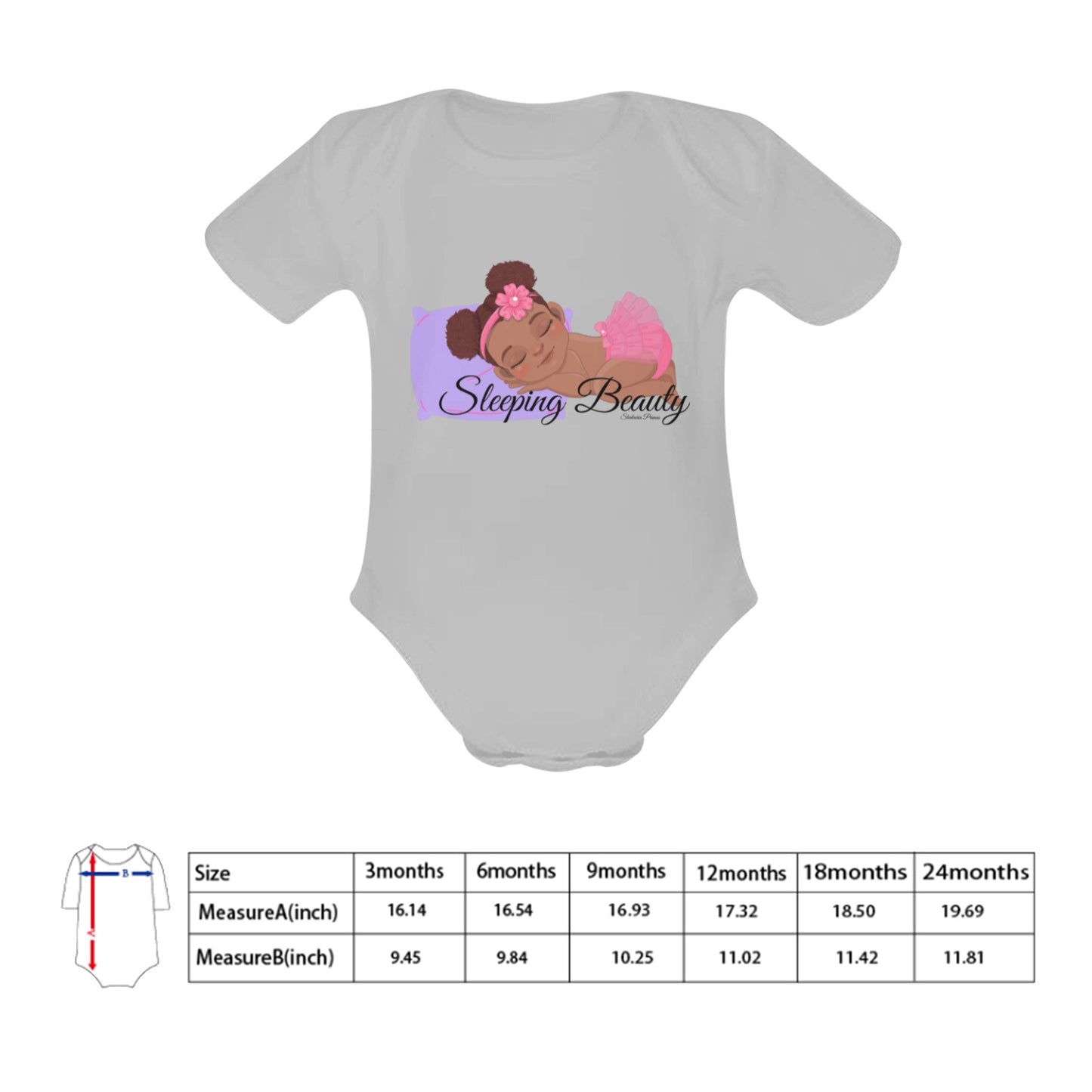 Sleeping Beauty Baby Onesie