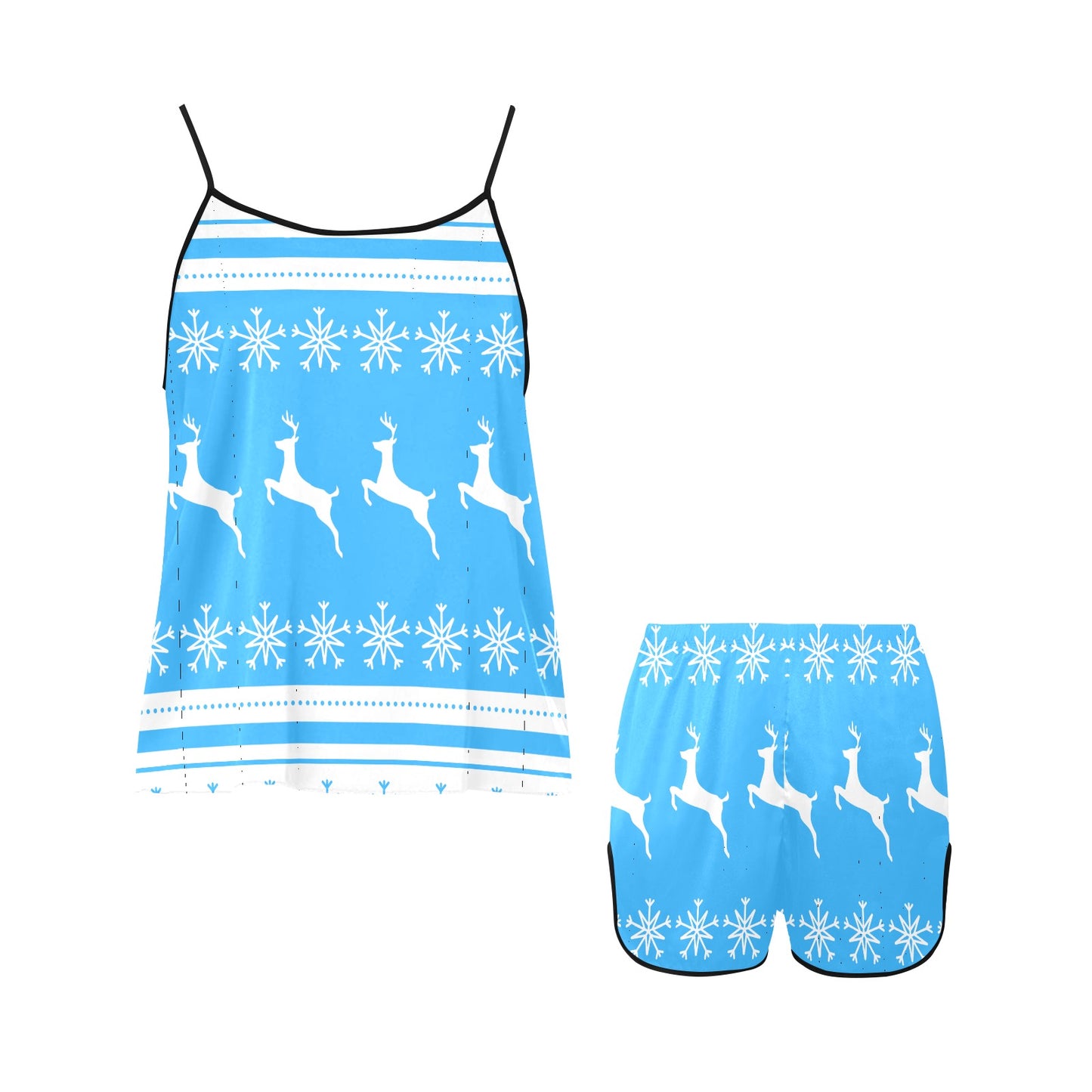 Deers In The Snow Women's  Spaghetti Strap Pajama Set