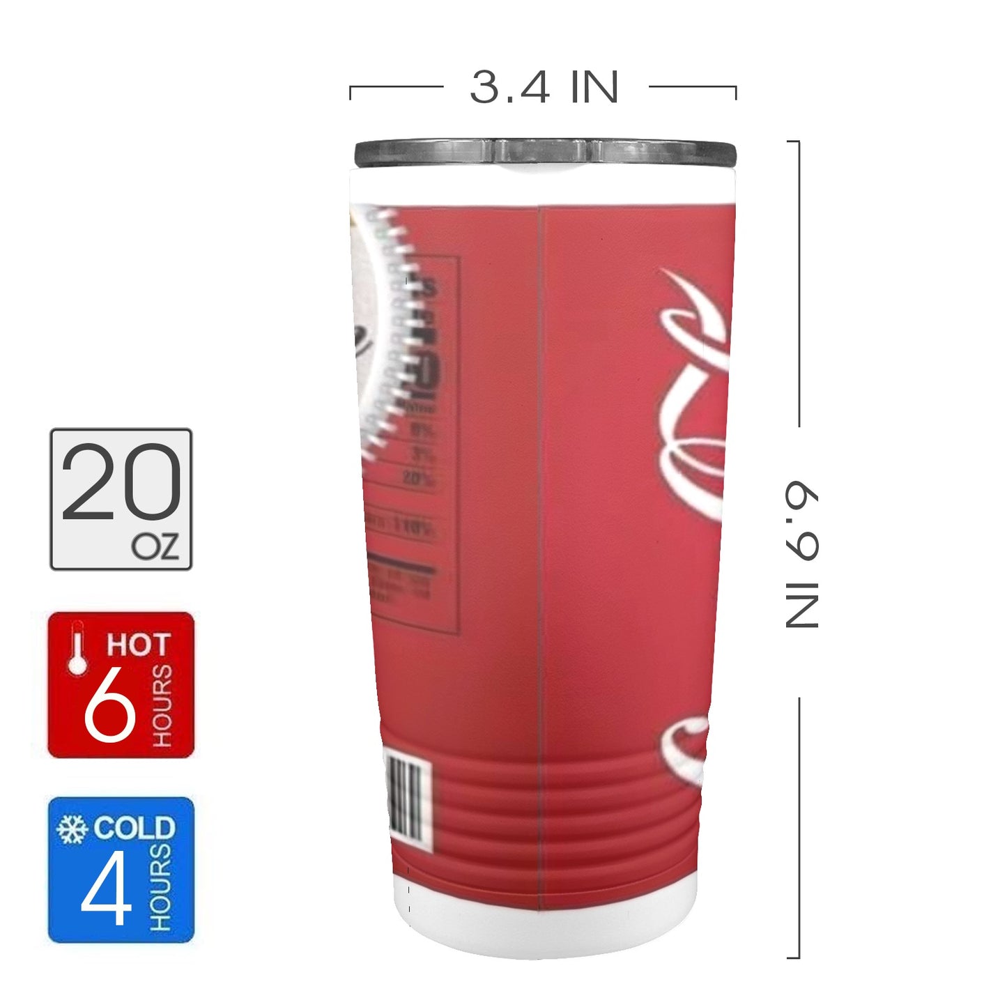 Coke and Canadian Club 20oz Insulated Stainless Steel Mobile Tumbler